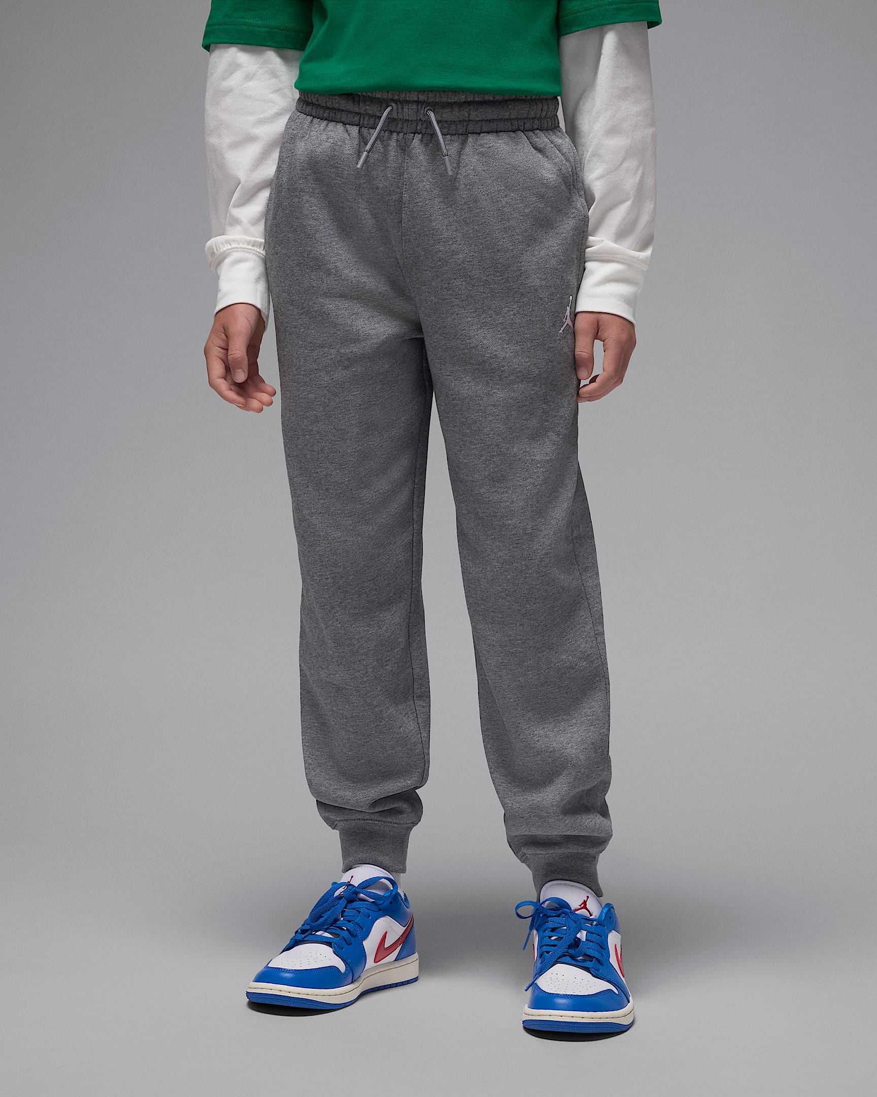 Jordan Brooklyn Fleece Big Kids' Pants - Carbon Heather