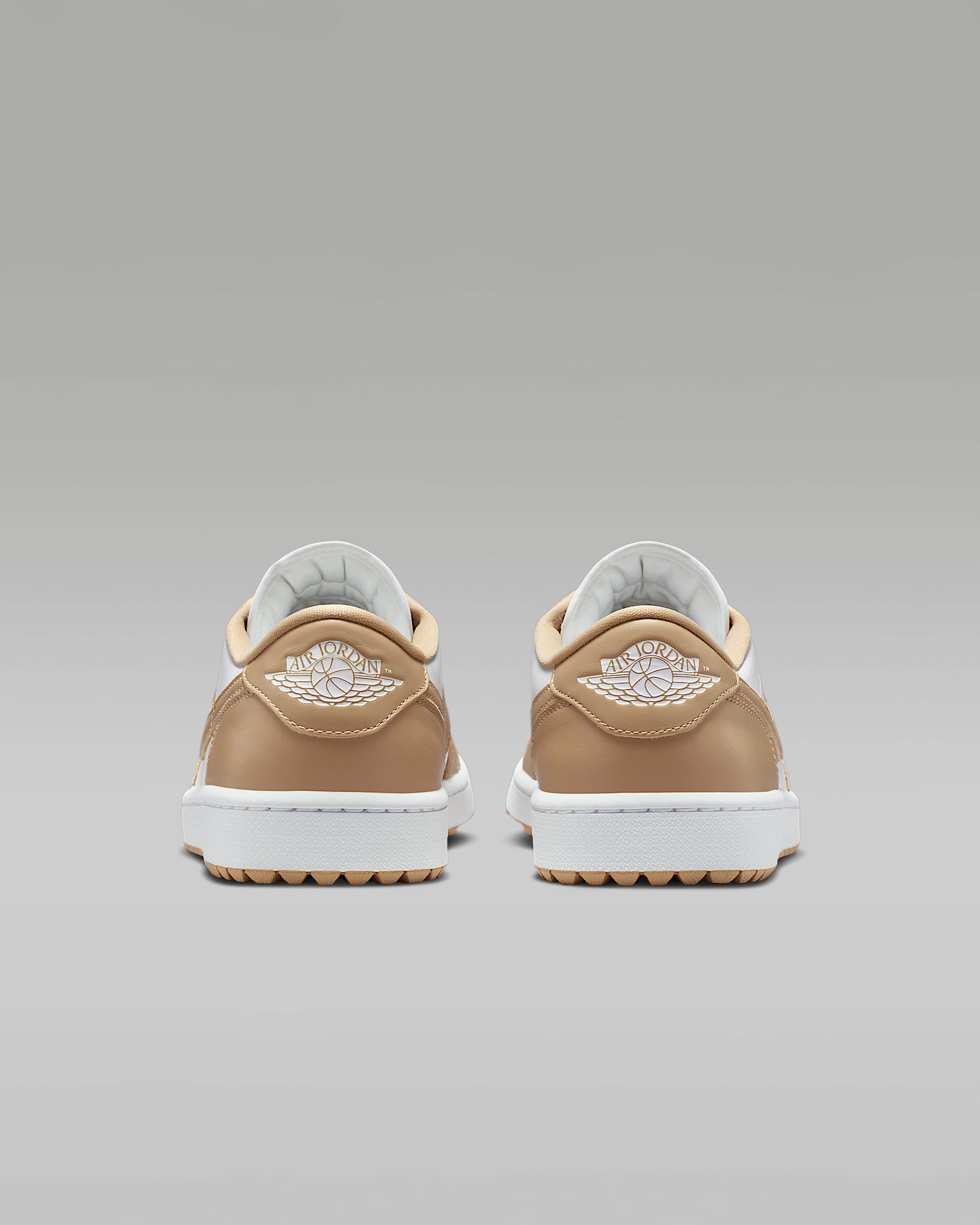 Air Jordan 1 Low G Golf Shoes - White/White/Linen