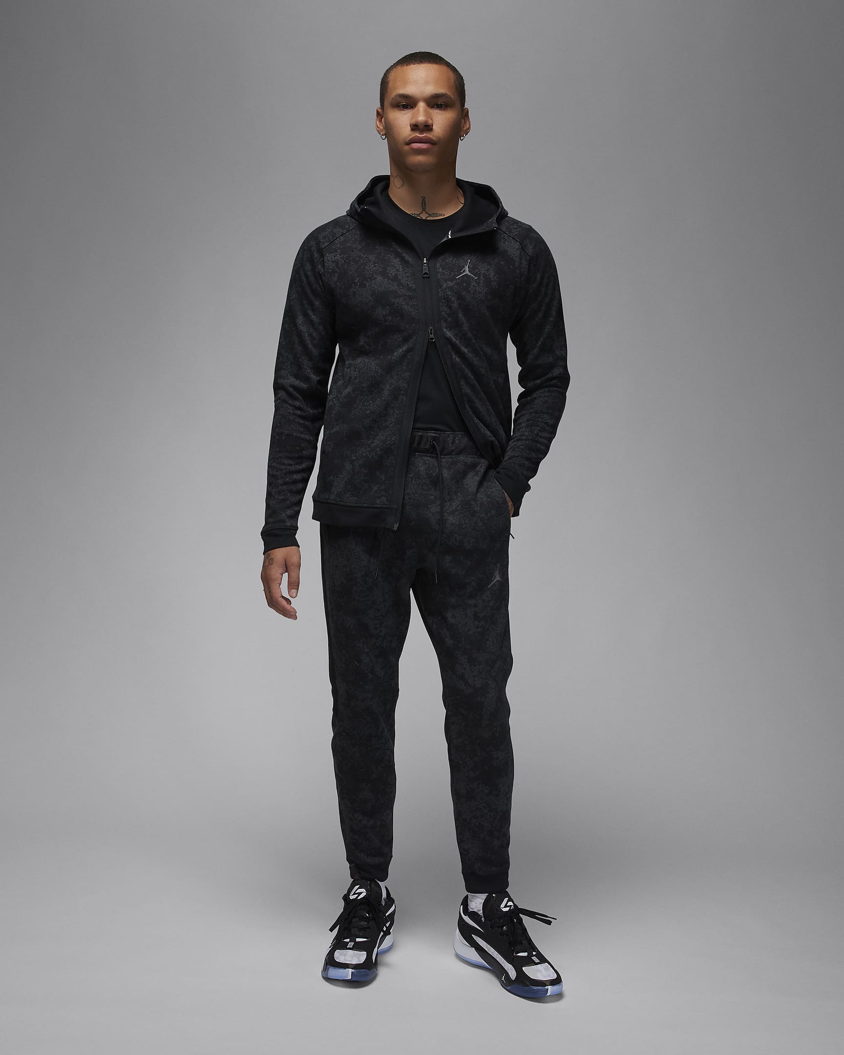 Pantaloni Jordan Dri-FIT Sport Air Fleece – Uomo - Nero/Dark Smoke Grey