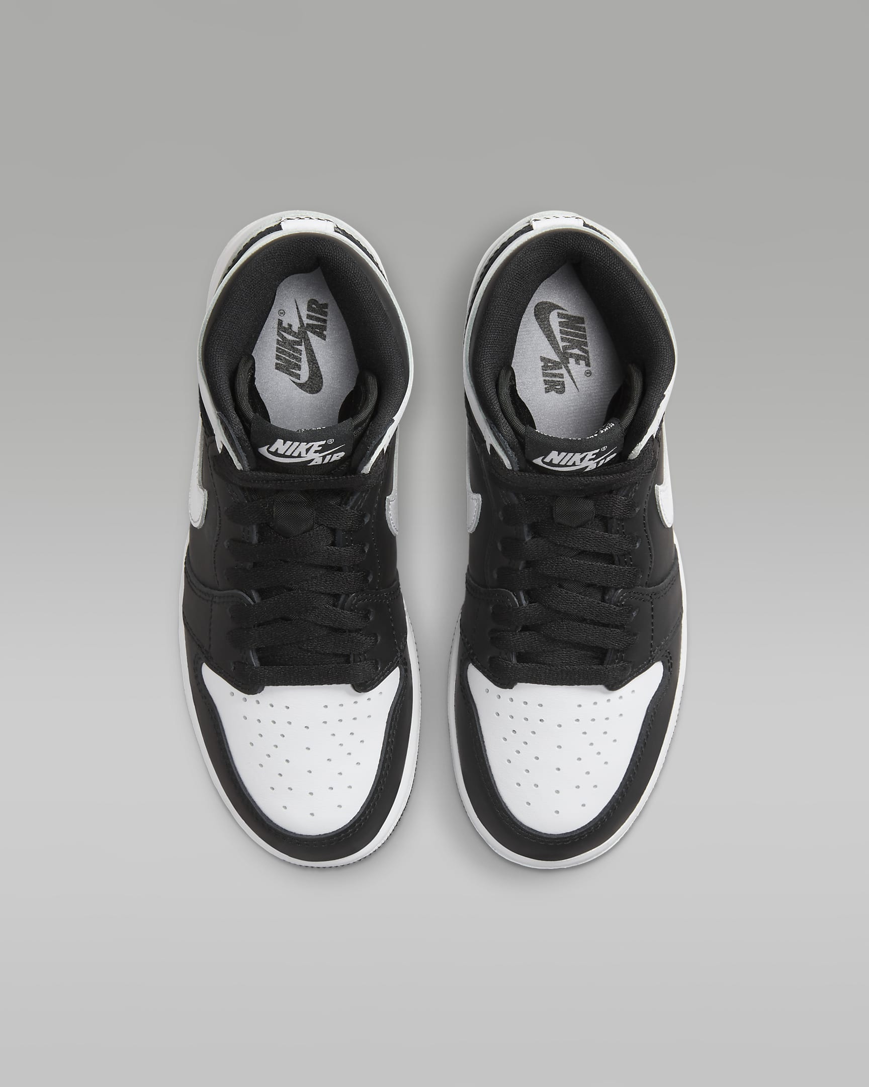 Air Jordan 1 High OG "Black & White" Big Kids' Shoes - Black/White/White