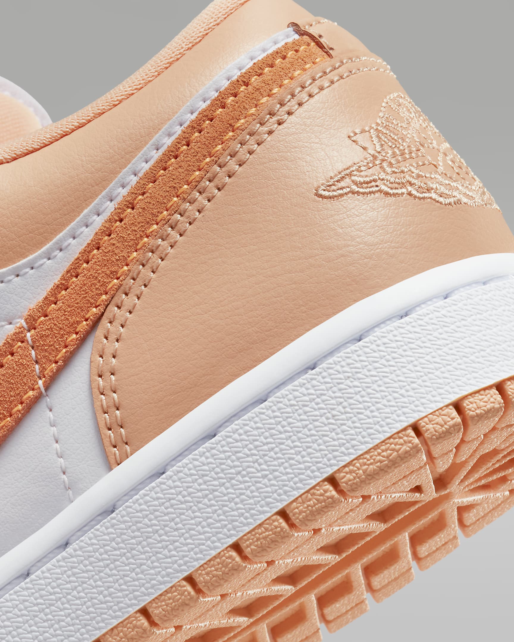 Air Jordan 1 Low Women's Shoes - Sunset Haze/White/Bright Citrus