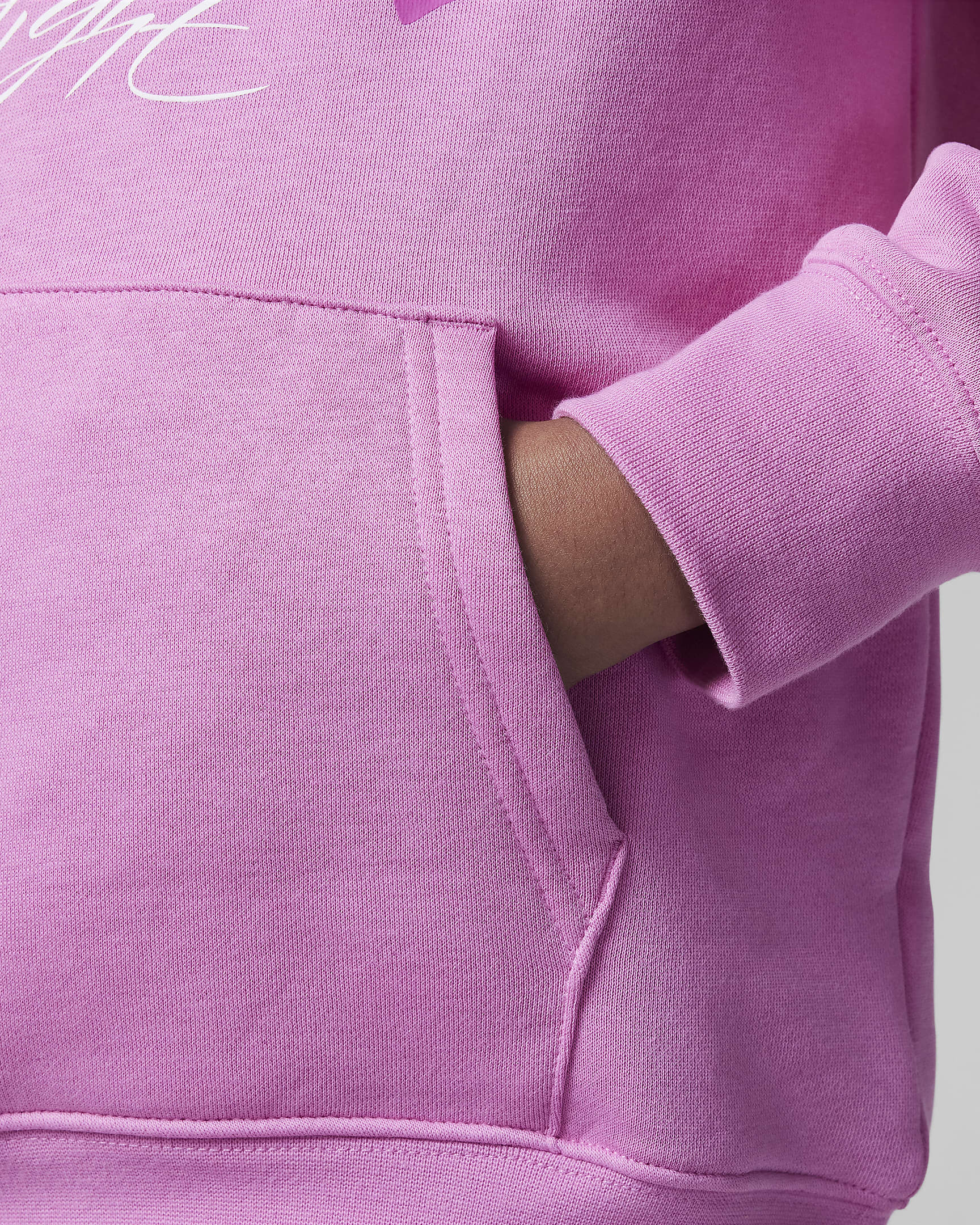 Jordan Older Kids' Jumpman Baseline Pullover Hoodie - Playful Pink