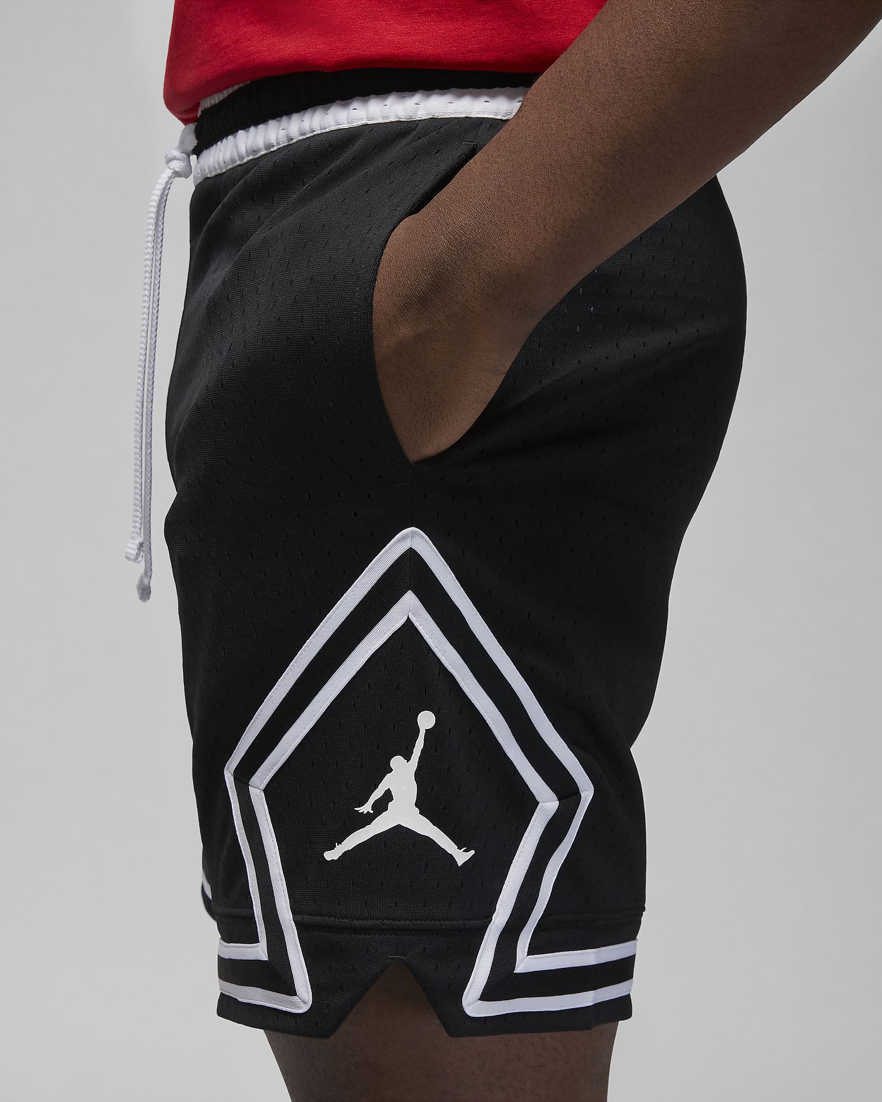 Jordan Dri-FIT Sport Diamond Shorts - Black/White/White/White