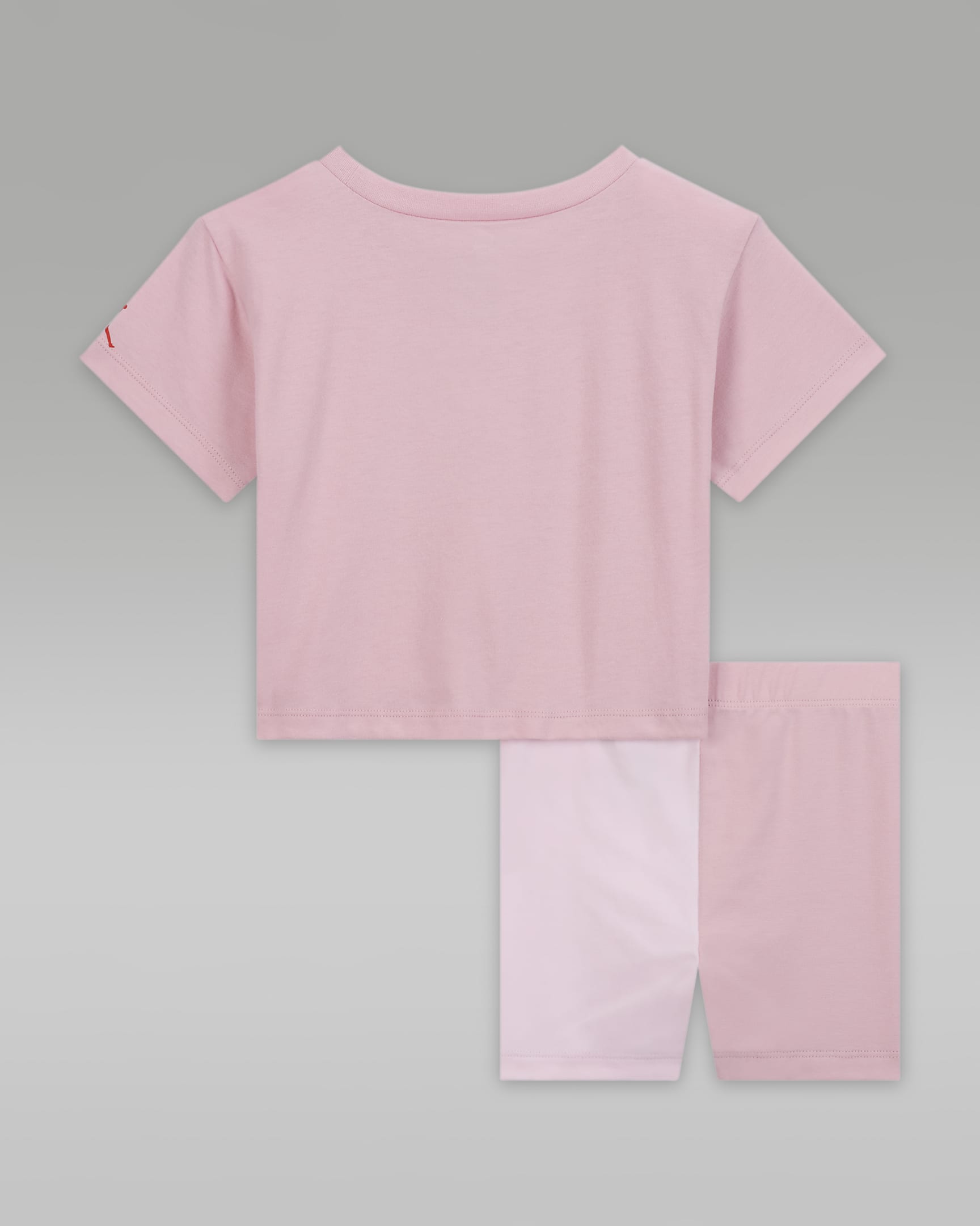 Conjunto de shorts de ciclismo Flight para bebé (12 a 24 meses) Jordan Mini Me - Rosa vidrio