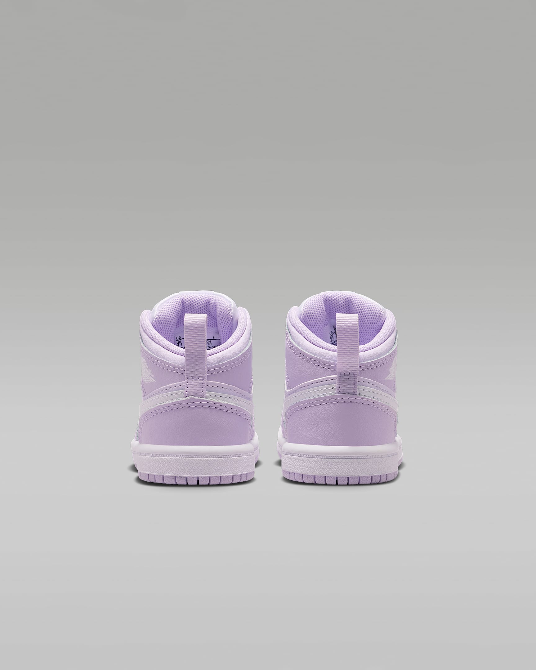 Jordan 1 Mid Baby/Toddler Shoes - Violet Mist/Barely Grape/White