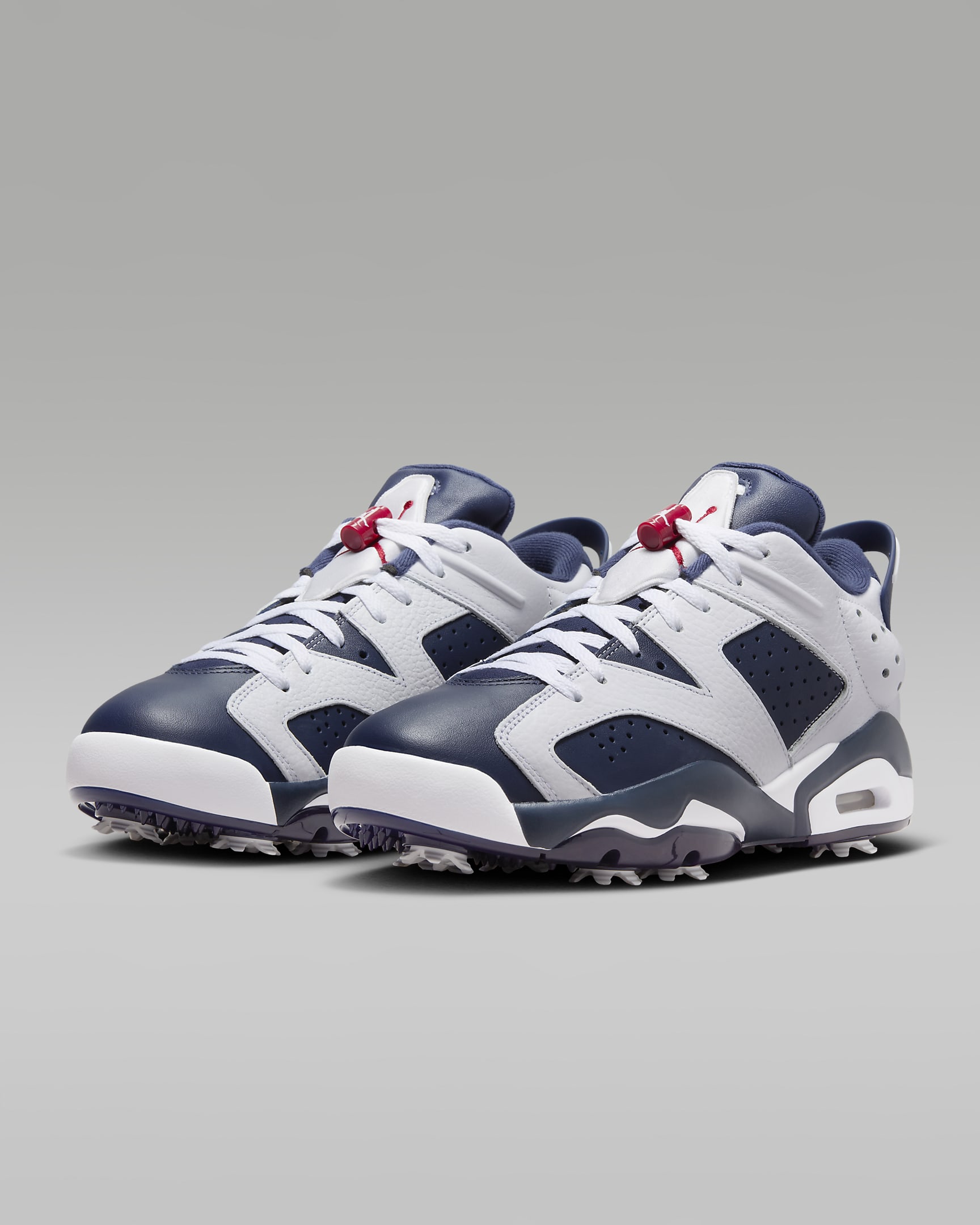 Tenis de golf para hombre Jordan Retro 6 G - Blanco/Rojo universitario/Azul marino medianoche