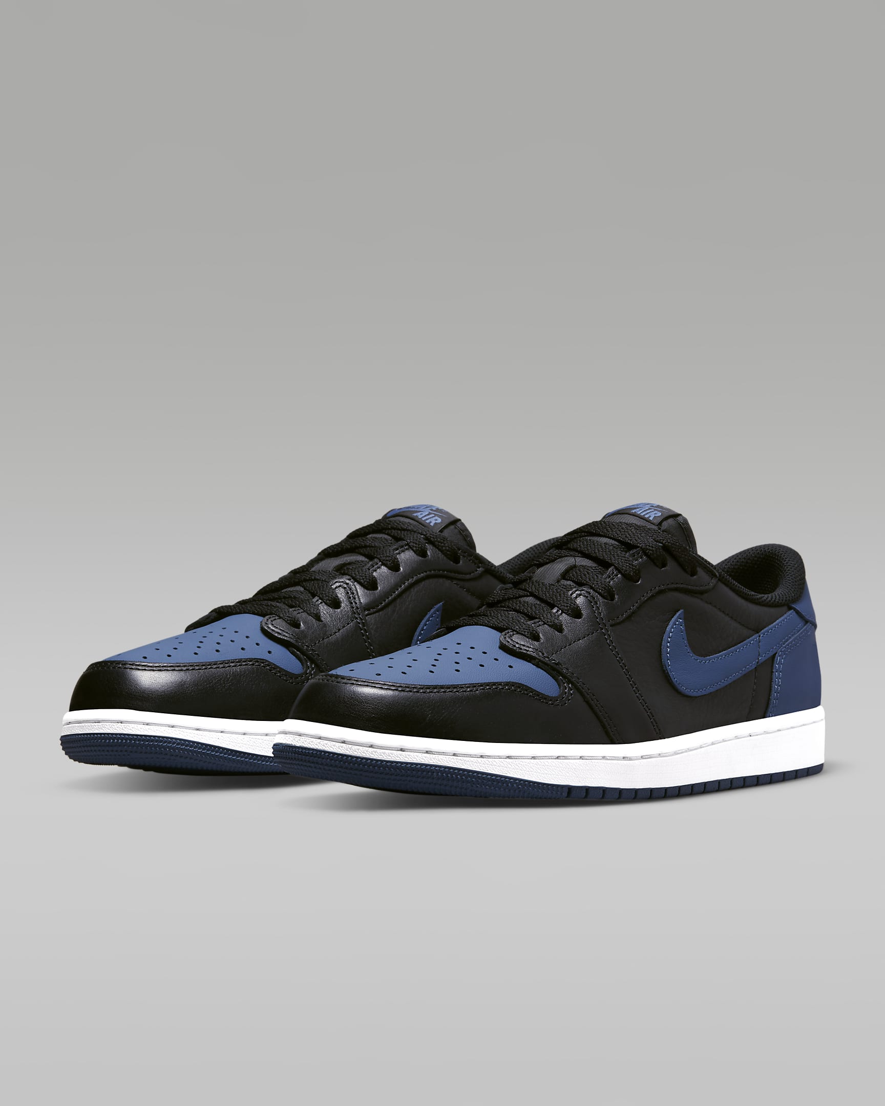 Air Jordan 1 Low OG Shoes - Black/White/Mystic Navy