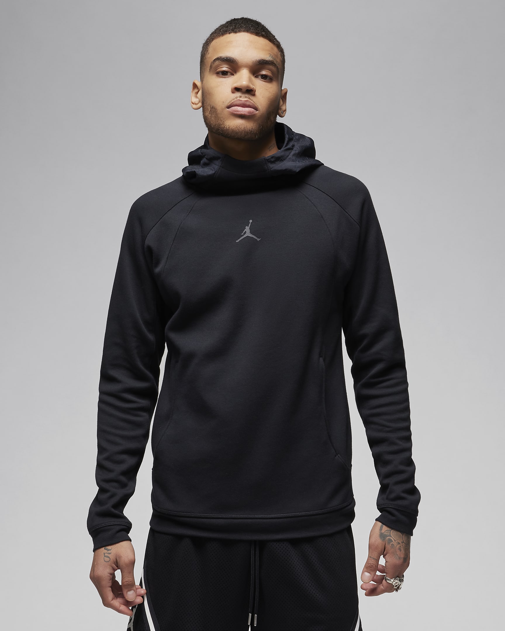 Felpa pullover in fleece con cappuccio Air Jordan Dri-FIT Sport – Uomo - Nero/Dark Shadow