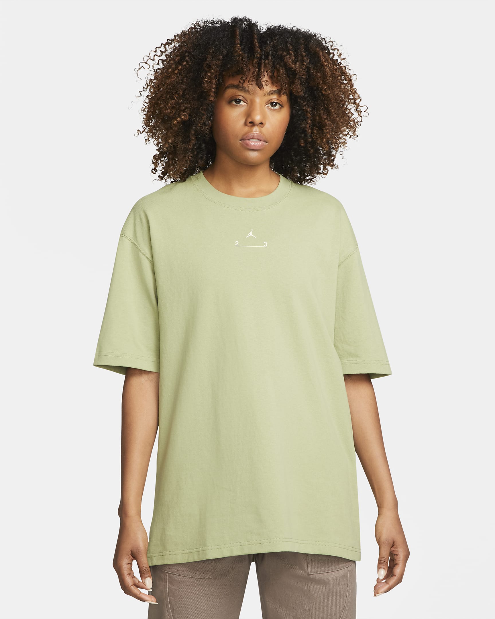 Playera con gráfico para mujer Jordan 23 Engineered - Caimán/Aura oliva