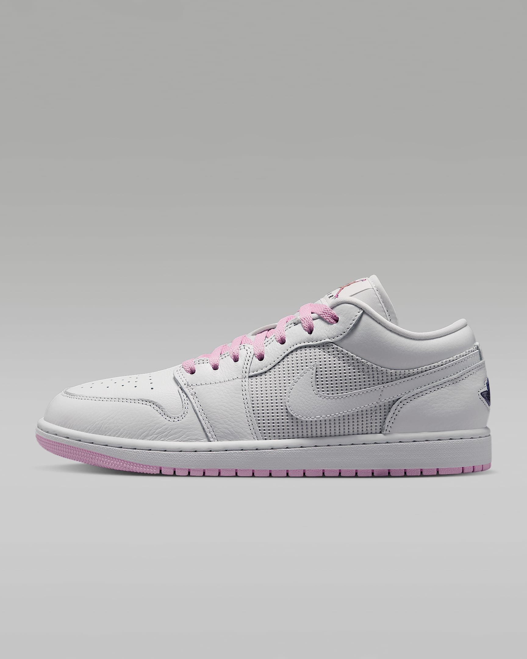Air Jordan 1 Low SE Men's Shoes - Summit White/Light Arctic Pink/Silver