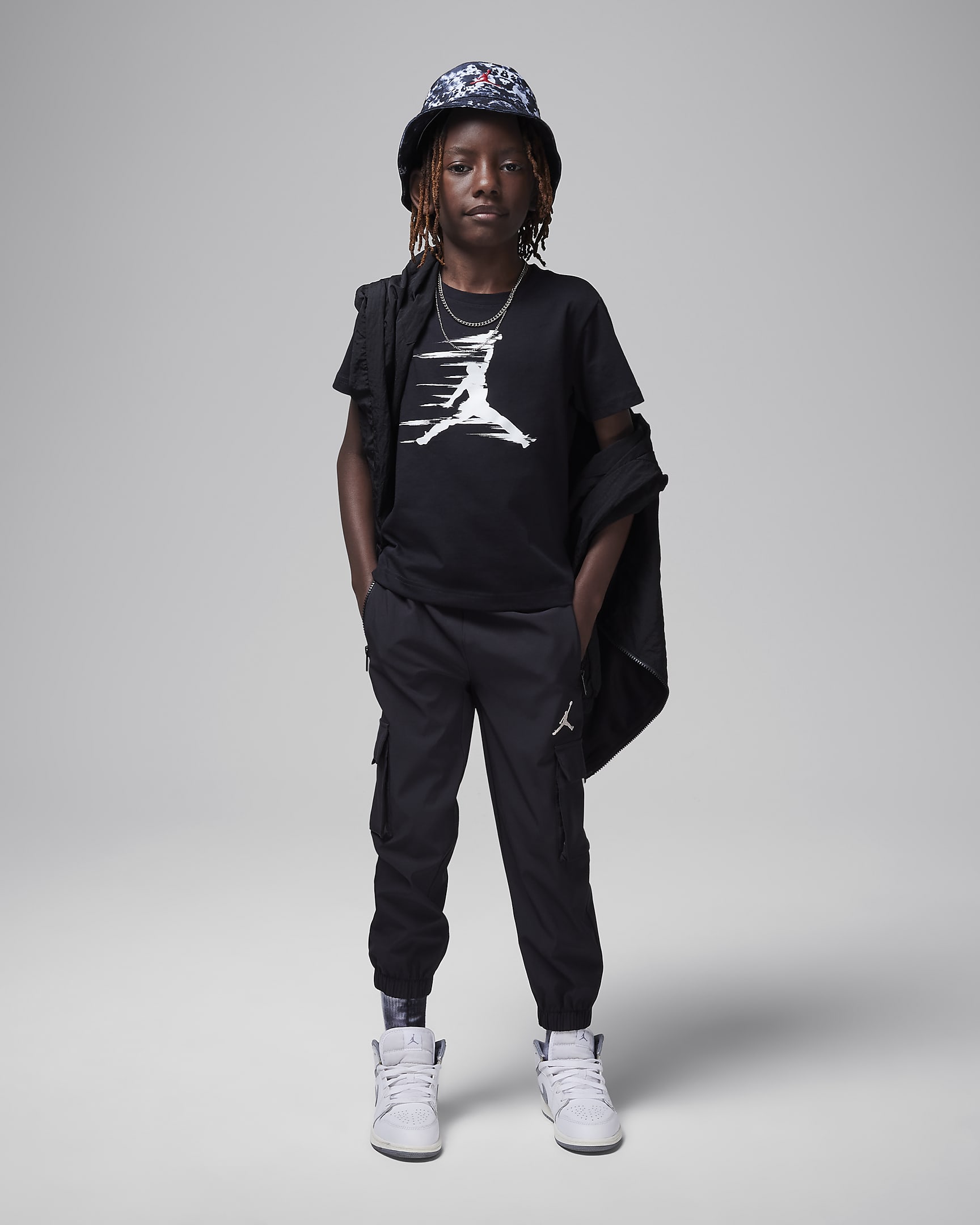 Jordan MVP Little Kids' Motion Jumpman T-Shirt - Black