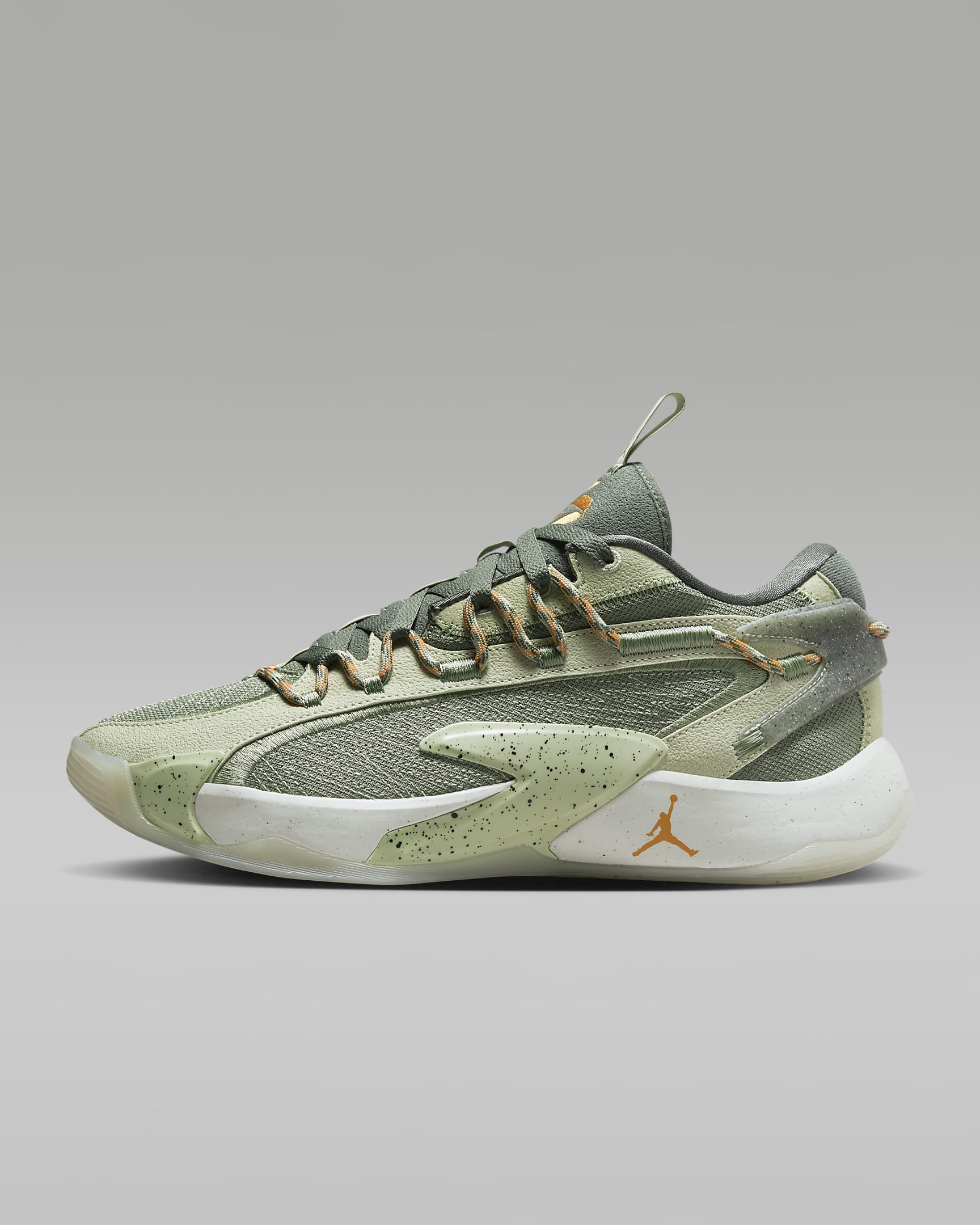 Luka 2 PF Basketball Shoes - Olive Aura/Oil Green/Sea Glass/Vivid Orange