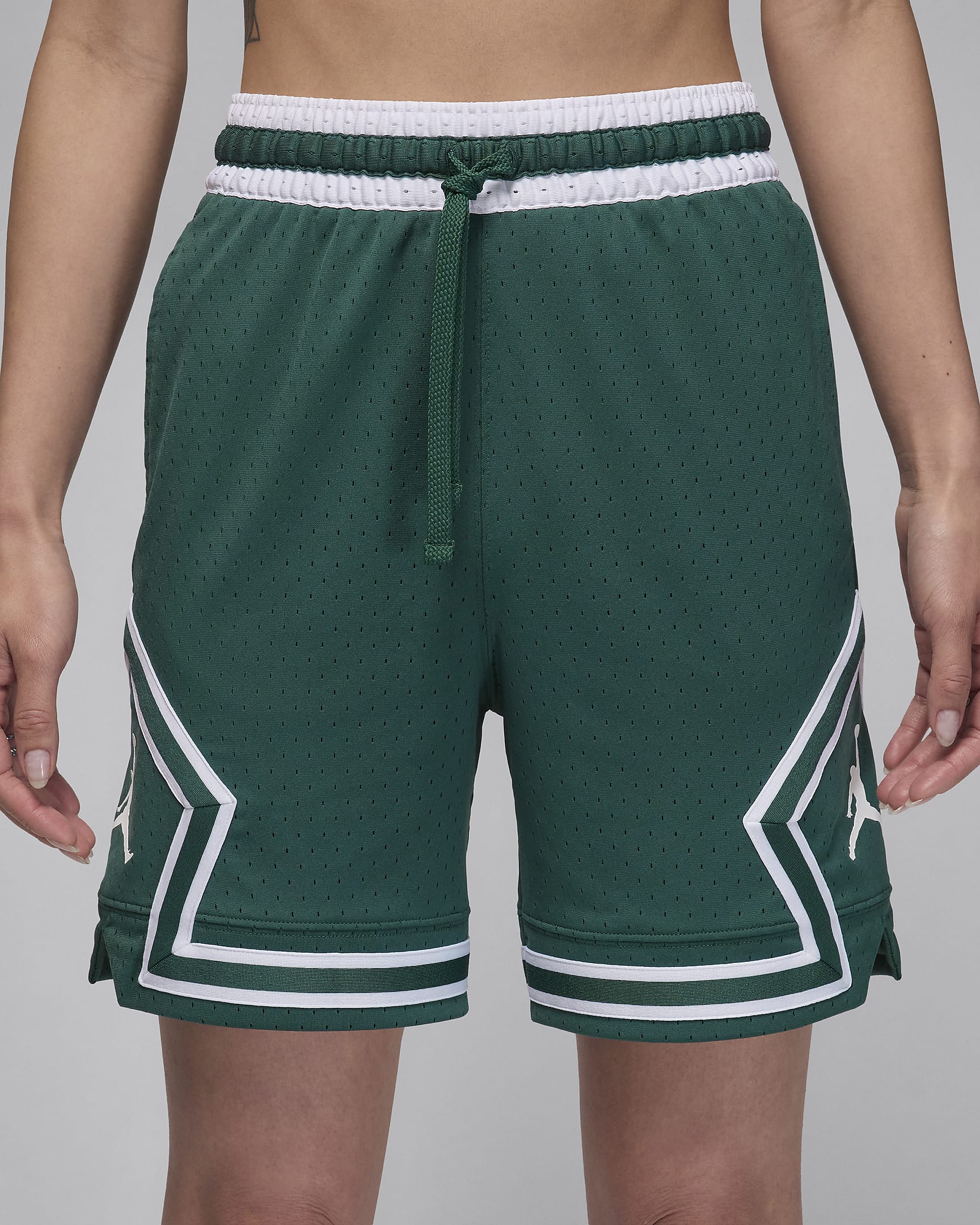 Shorts Diamond Jordan Dri-FIT Sport - Verde oxidado/Blanco/Blanco