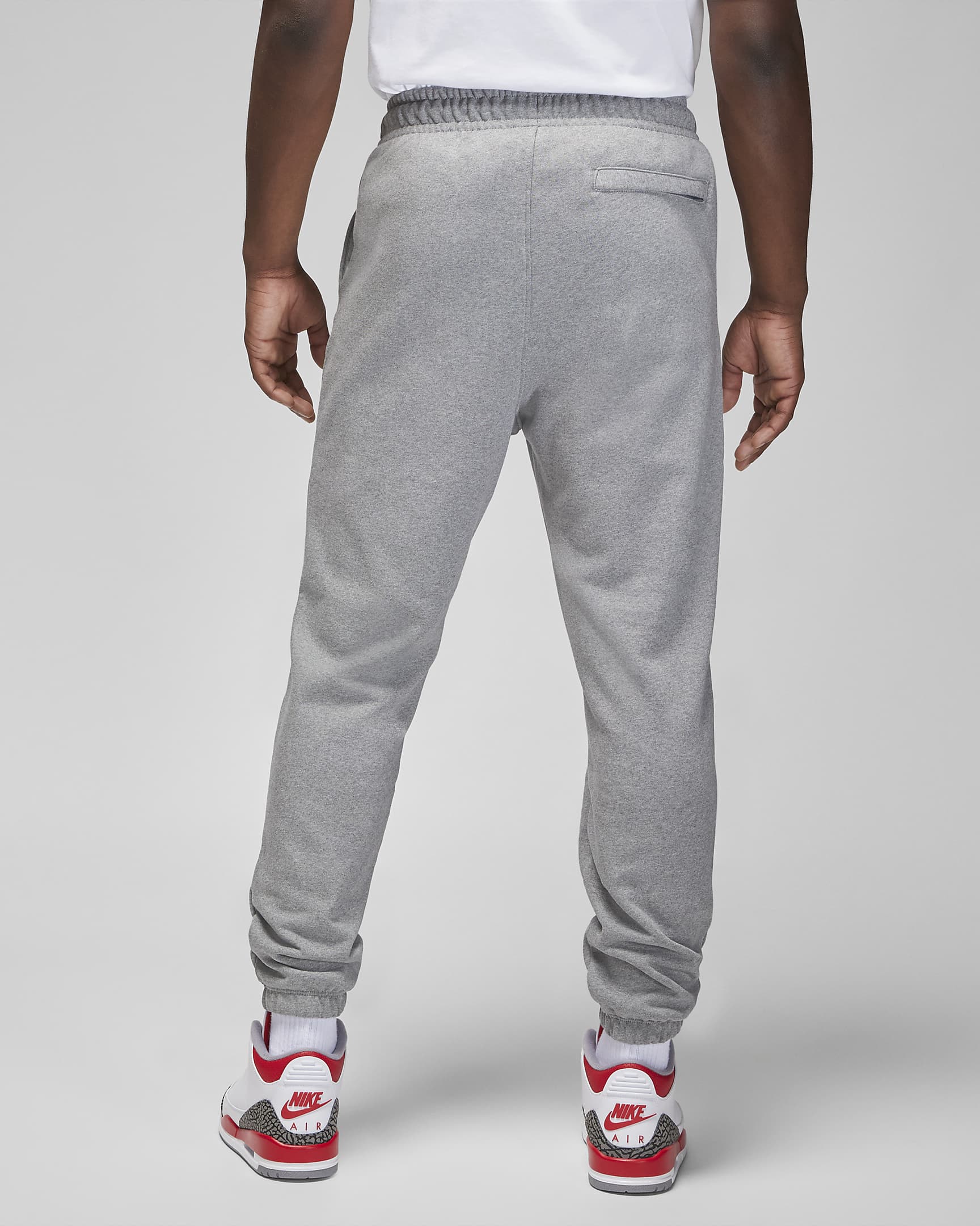 Joggingbyxor Jordan Flight Fleece för män - Carbon Heather/Sail