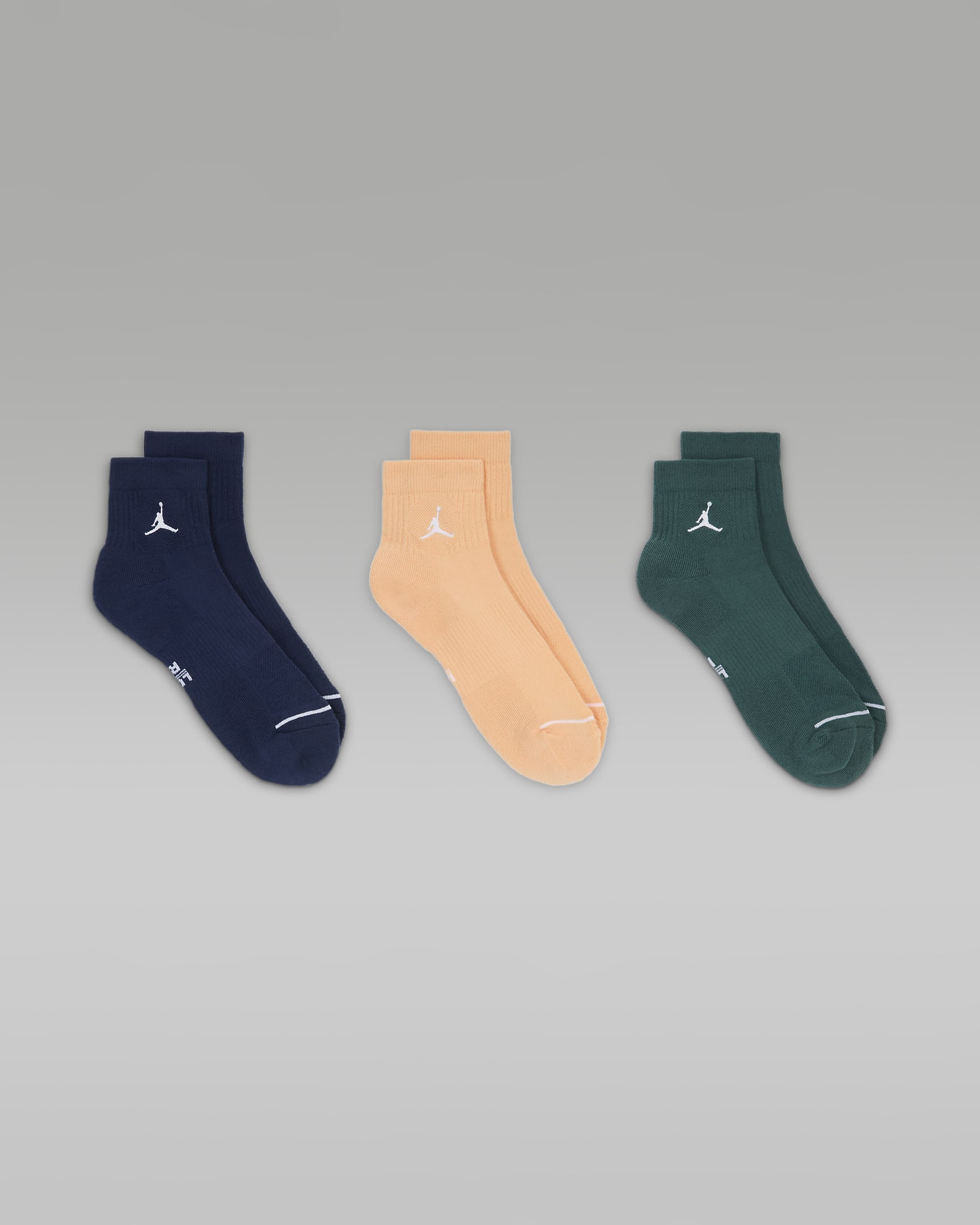 Jordan Everyday Ankle Socks (3 Pairs) - Multi-Colour