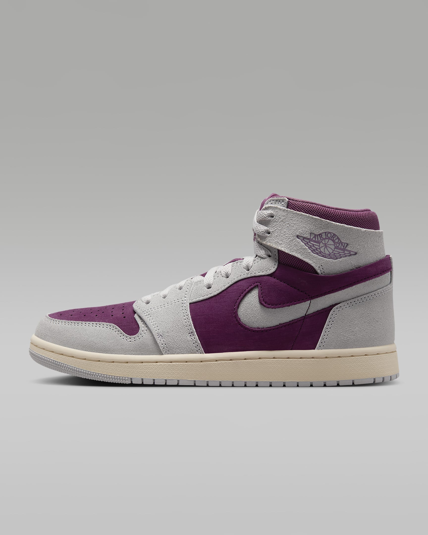 Air Jordan 1 Zoom CMFT 2 Women's Shoes - Bordeaux/Light Bordeaux/Muslin/Neutral Grey