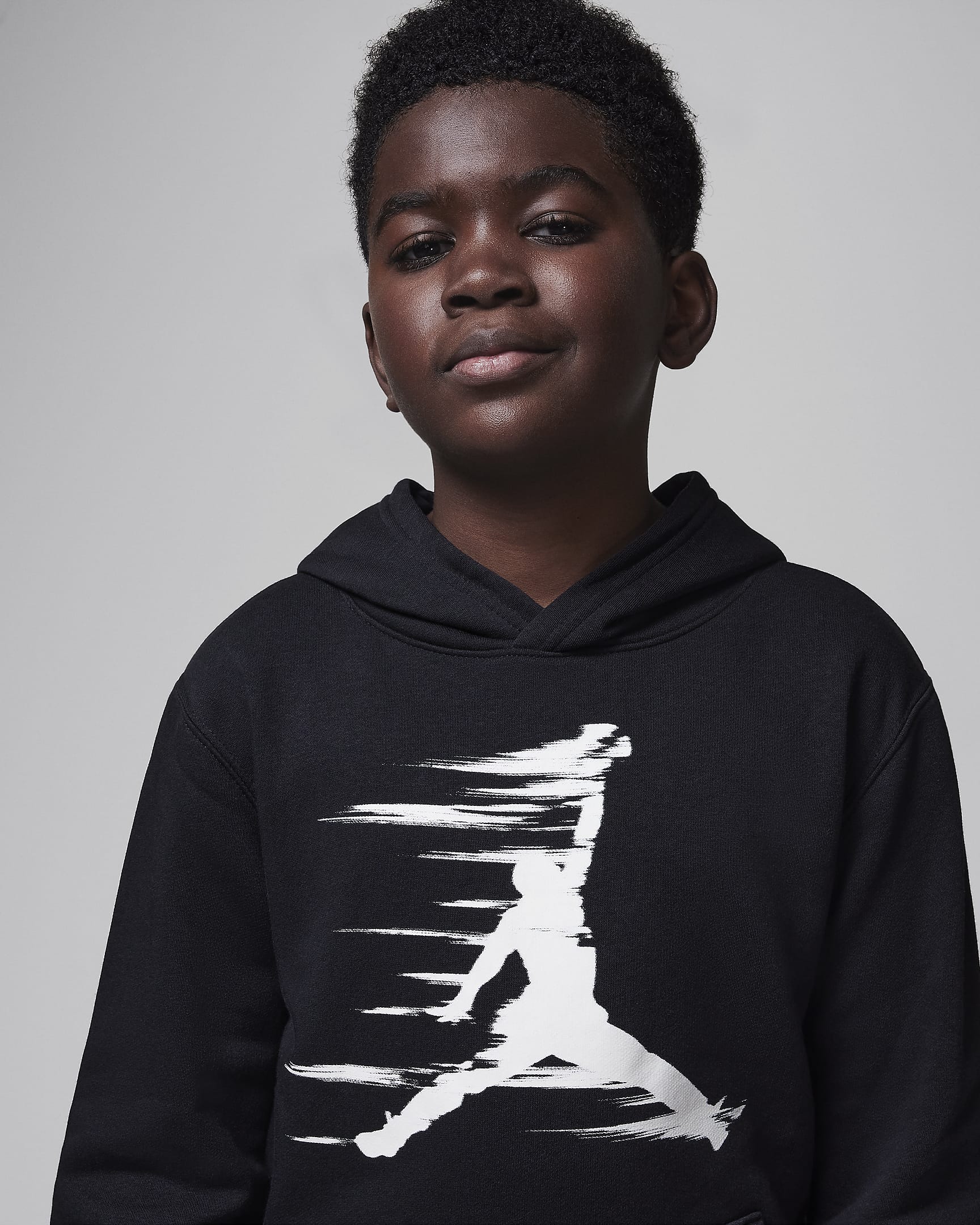 Jordan MJ Flight MVP Older Kids' Fleece Pullover Hoodie - Black