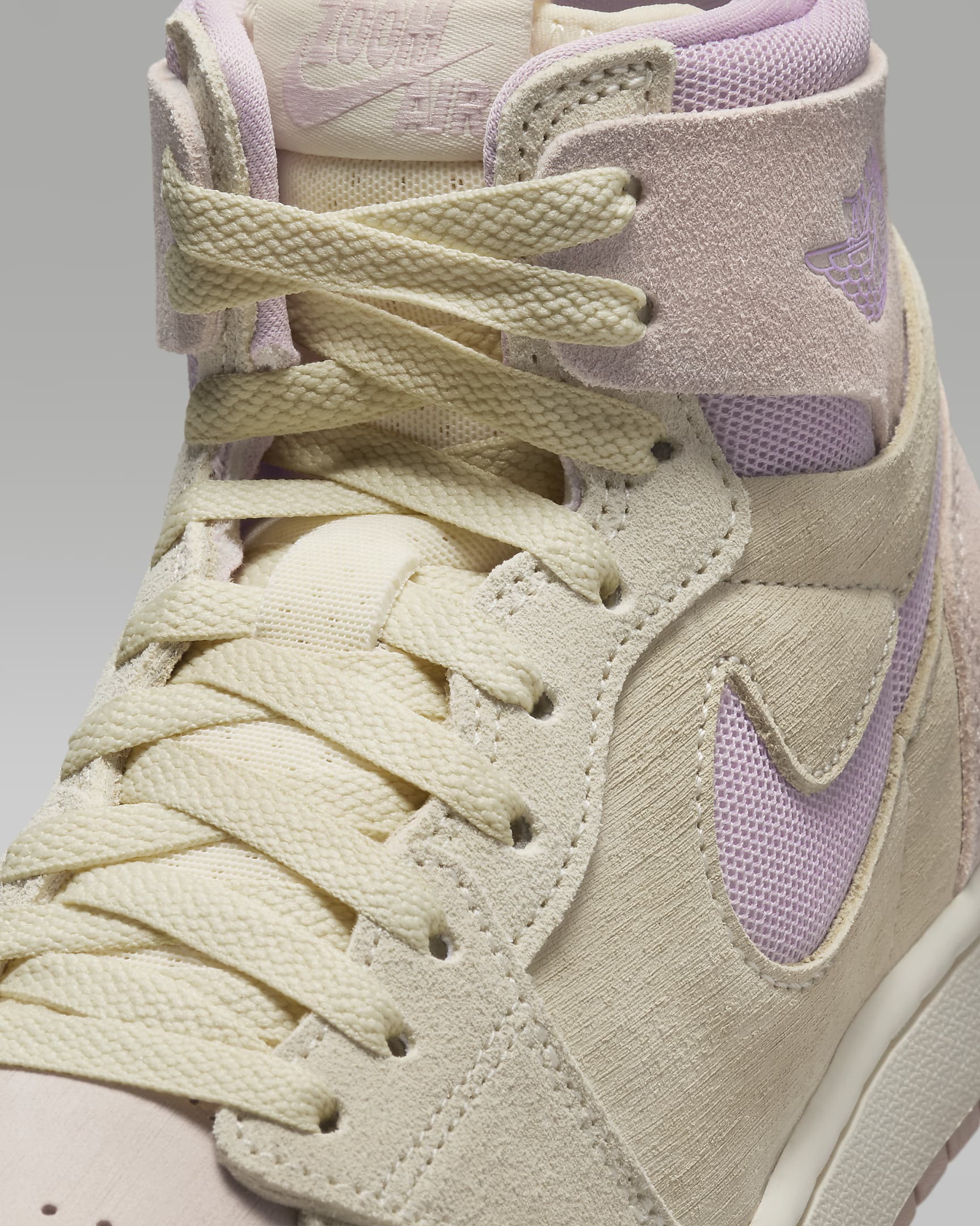 Air Jordan 1 Zoom CMFT 2 Women's Shoes - Muslin/Particle Beige/Sail/Plum Chalk