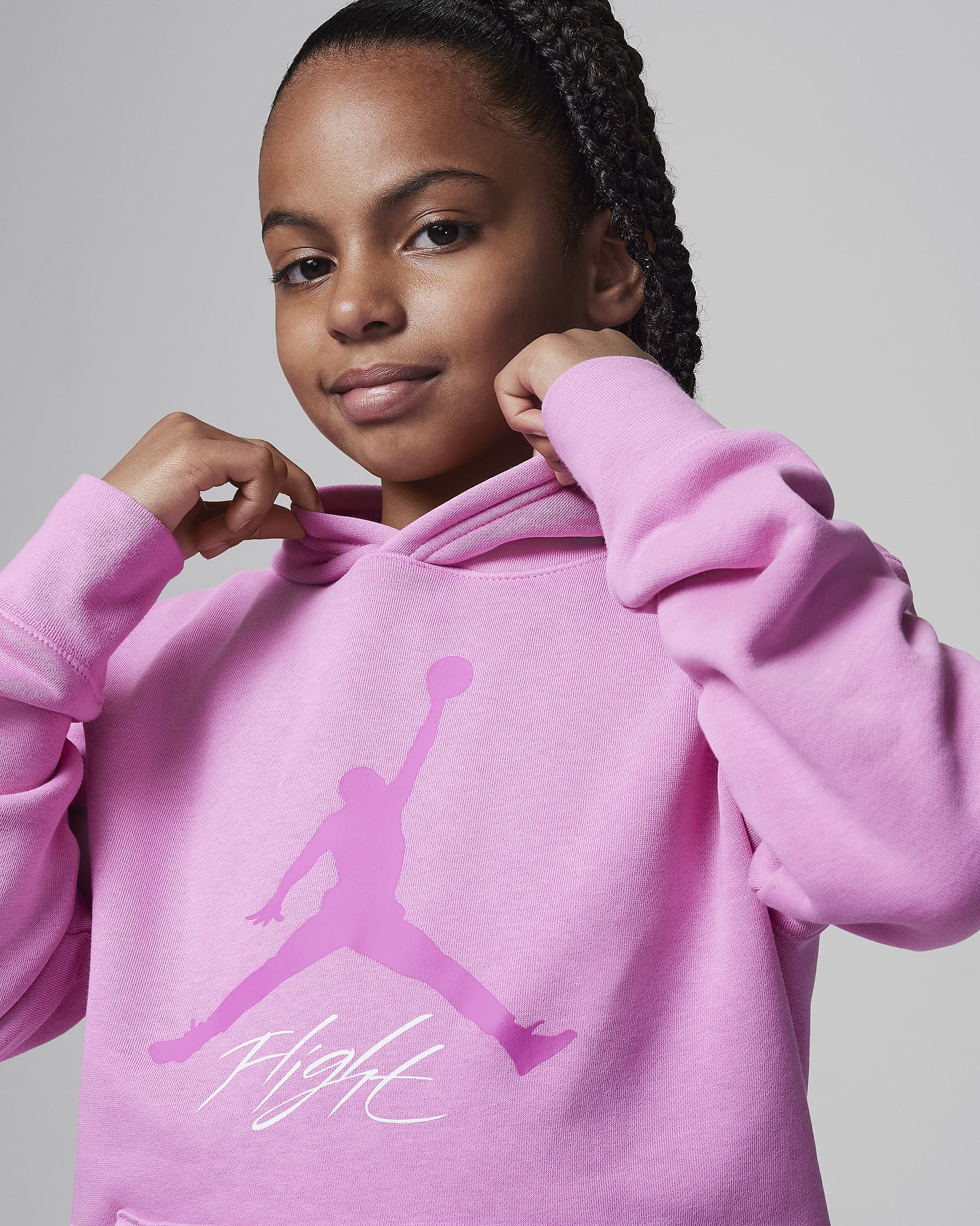 Pull Jumpman Baseline Jordan pour ado - Playful Pink