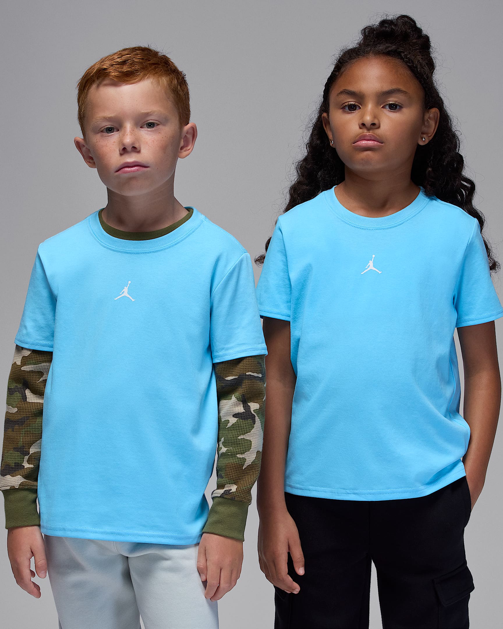 Playera Core para niños talla pequeña Jordan Dri-FIT Sport - Azul frío
