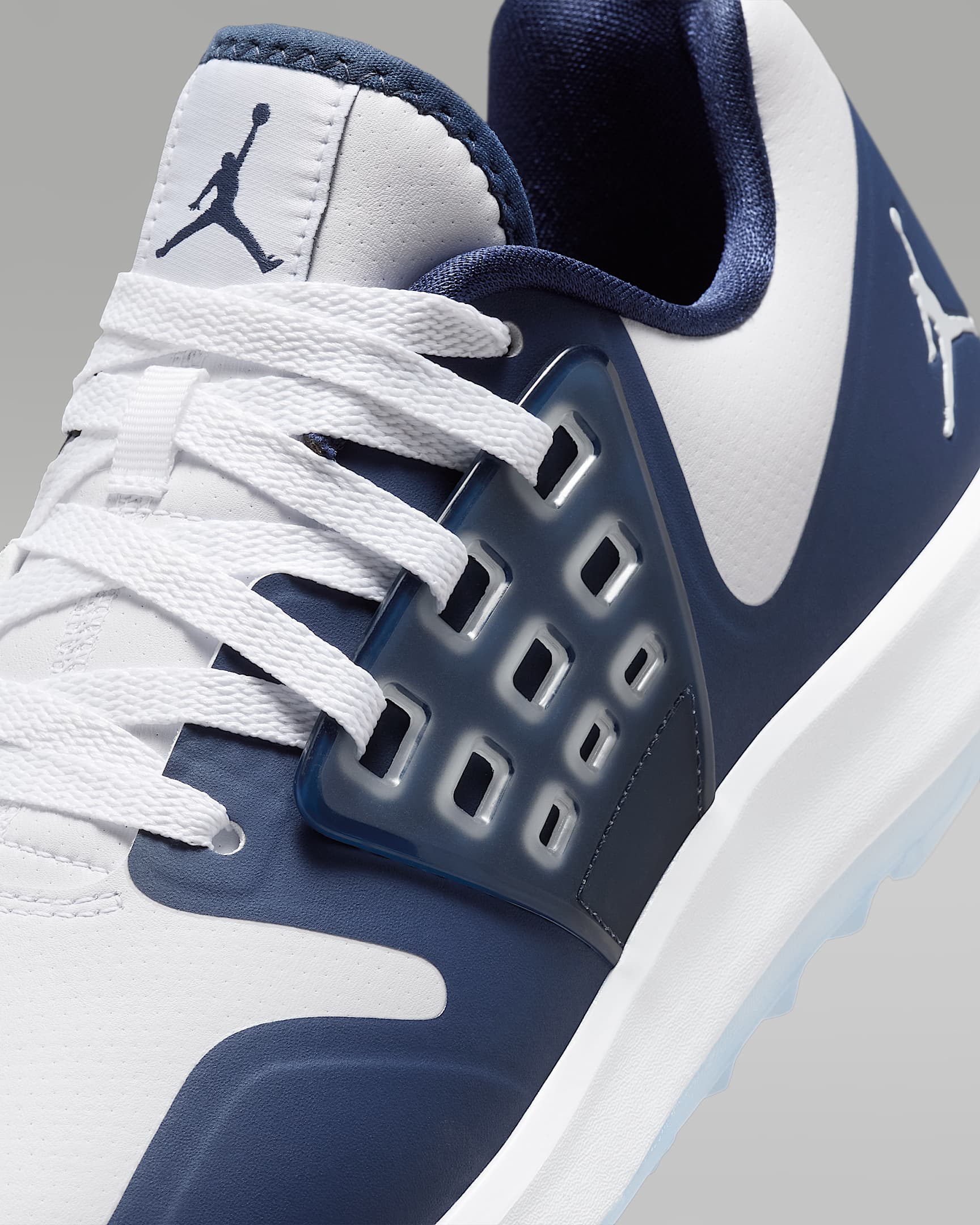 Jordan Grind Golf Shoes - White/White/Midnight Navy