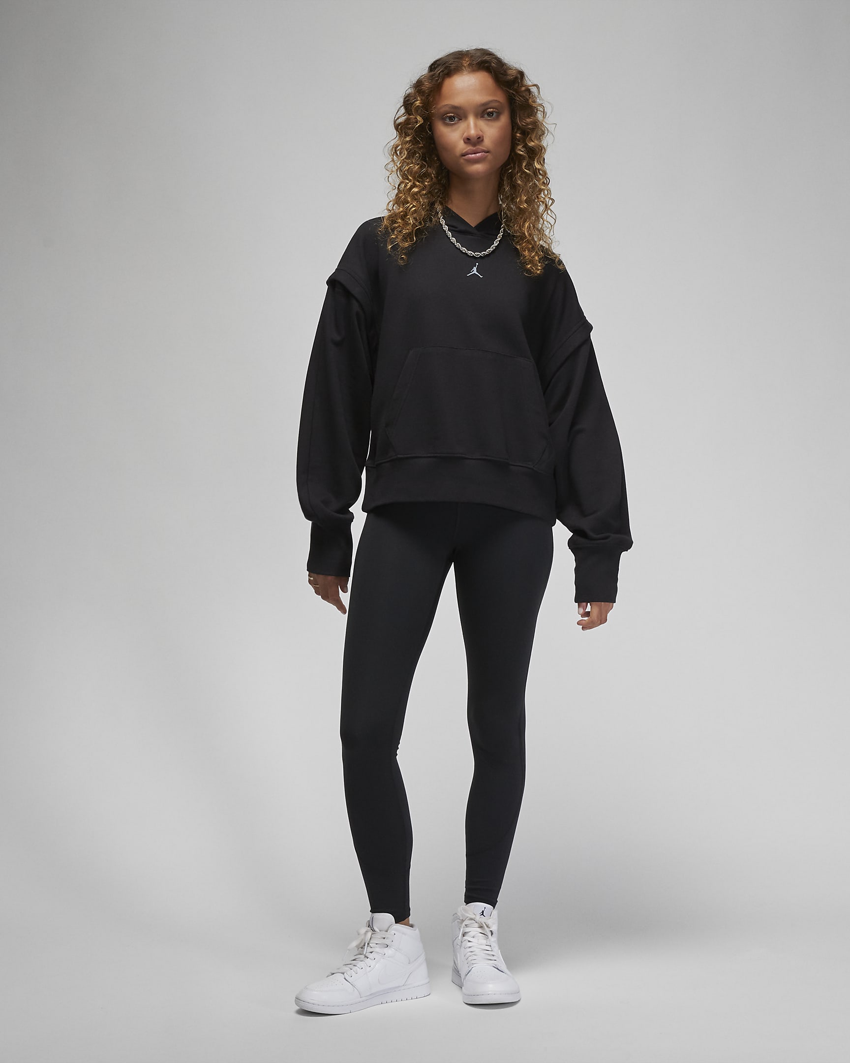 Jordan Sport Women's Fleece Hoodie - Black/Stealth