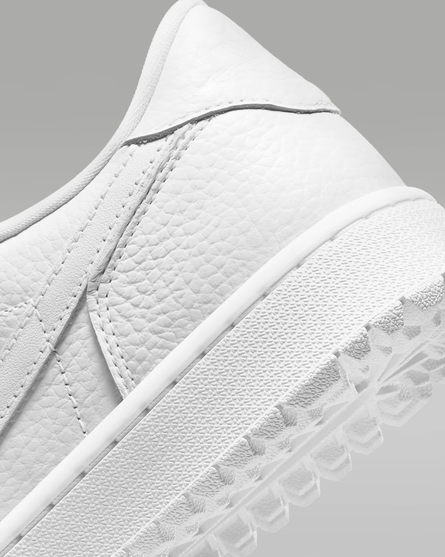 Air Jordan 1 Low G Golf Shoes - White/White