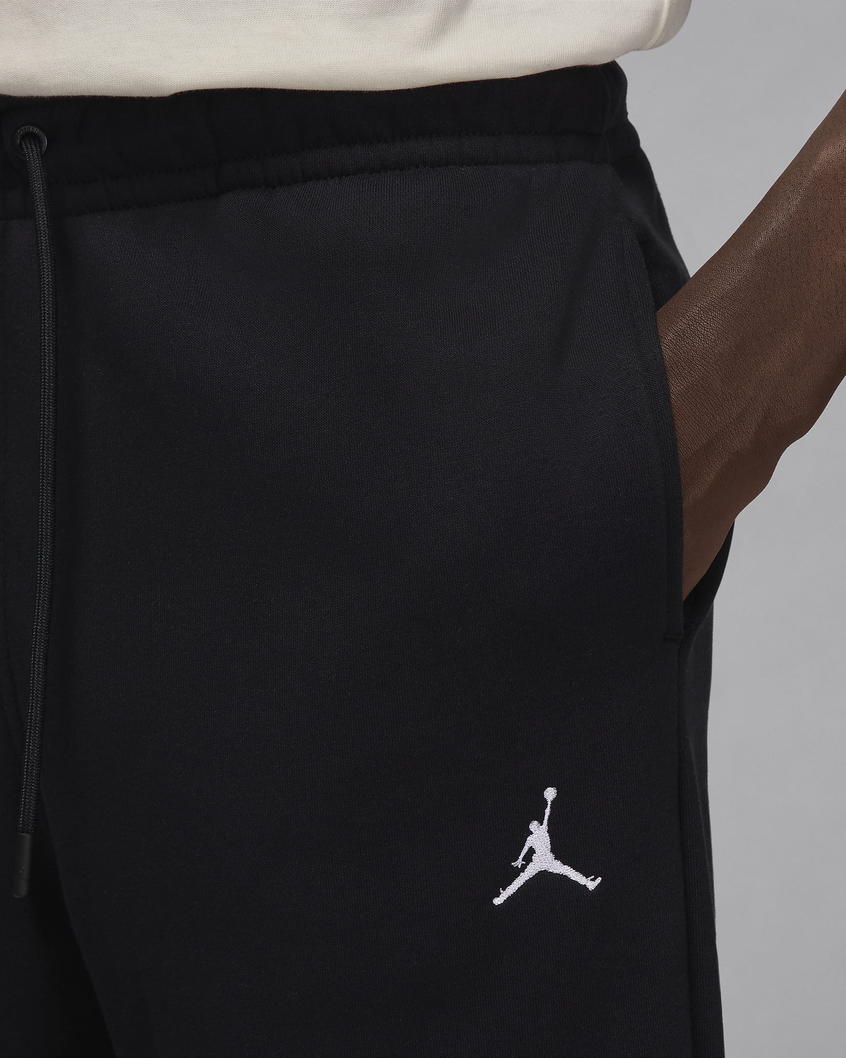 Jordan Brooklyn Fleece Men's Trousers - Black/White