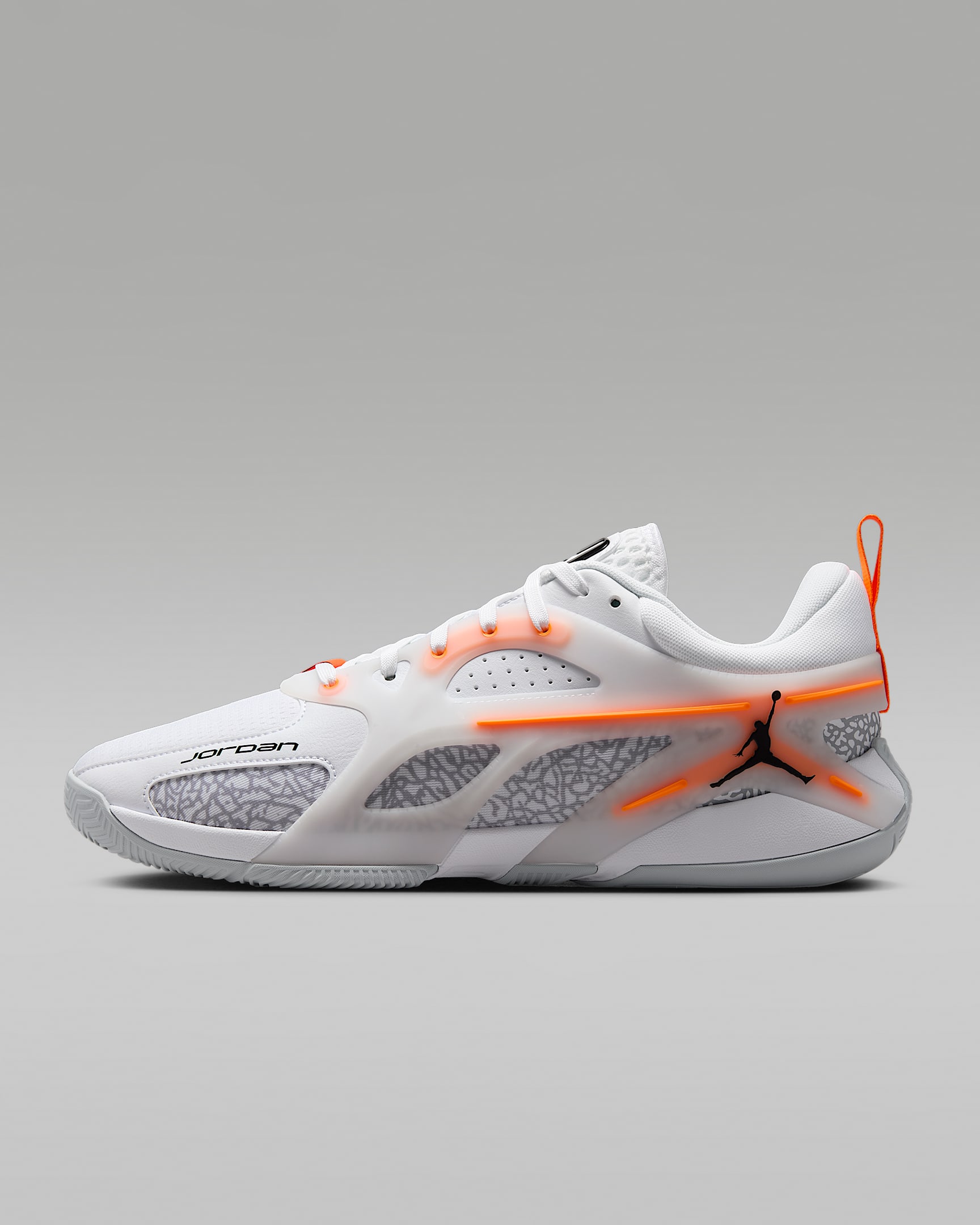 Jordan Heir Series PF "Shattered Backboard" Basketball Shoes - White/Total Orange/Wolf Grey/Black
