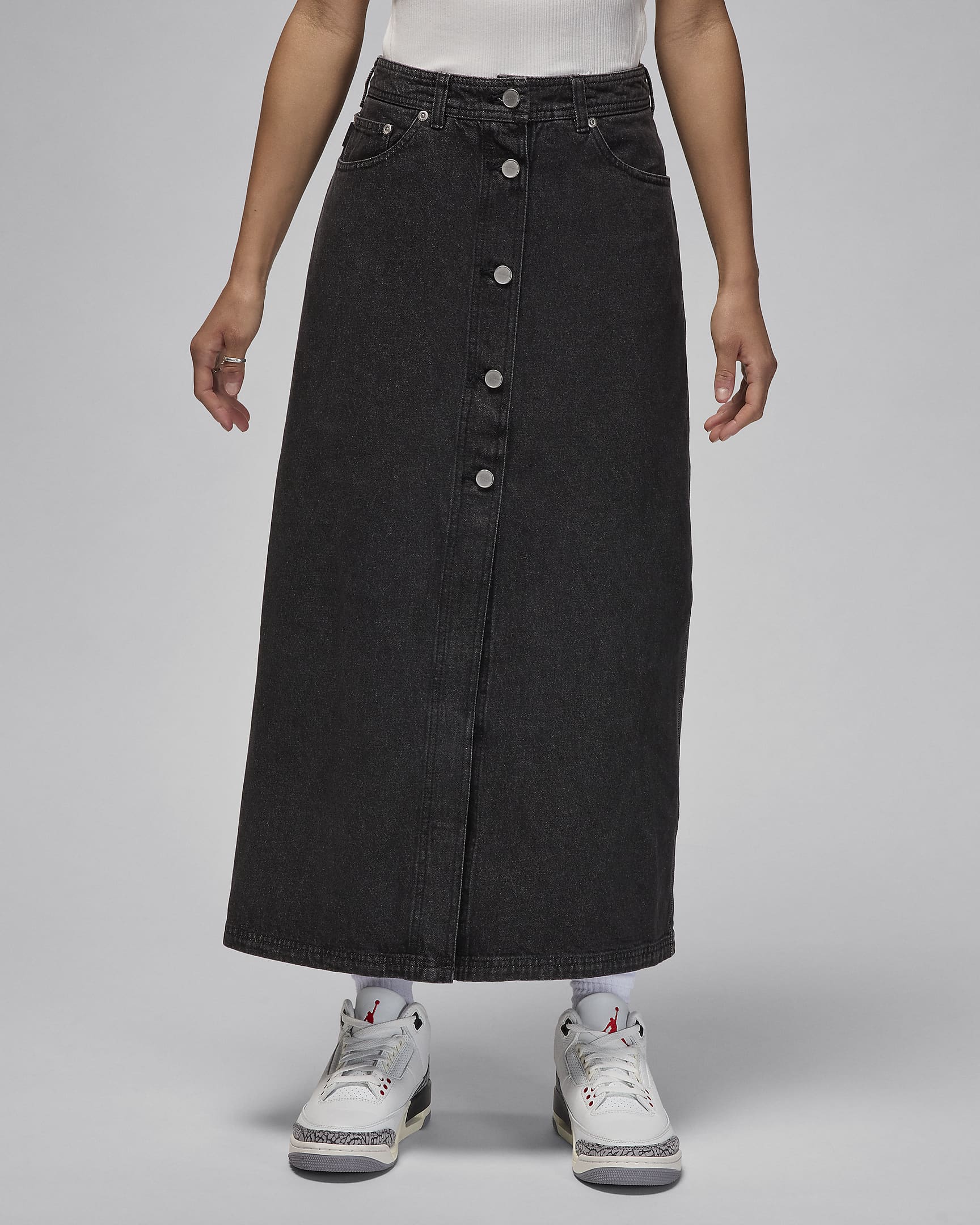 Air Jordan Women's Denim Skirt - Black