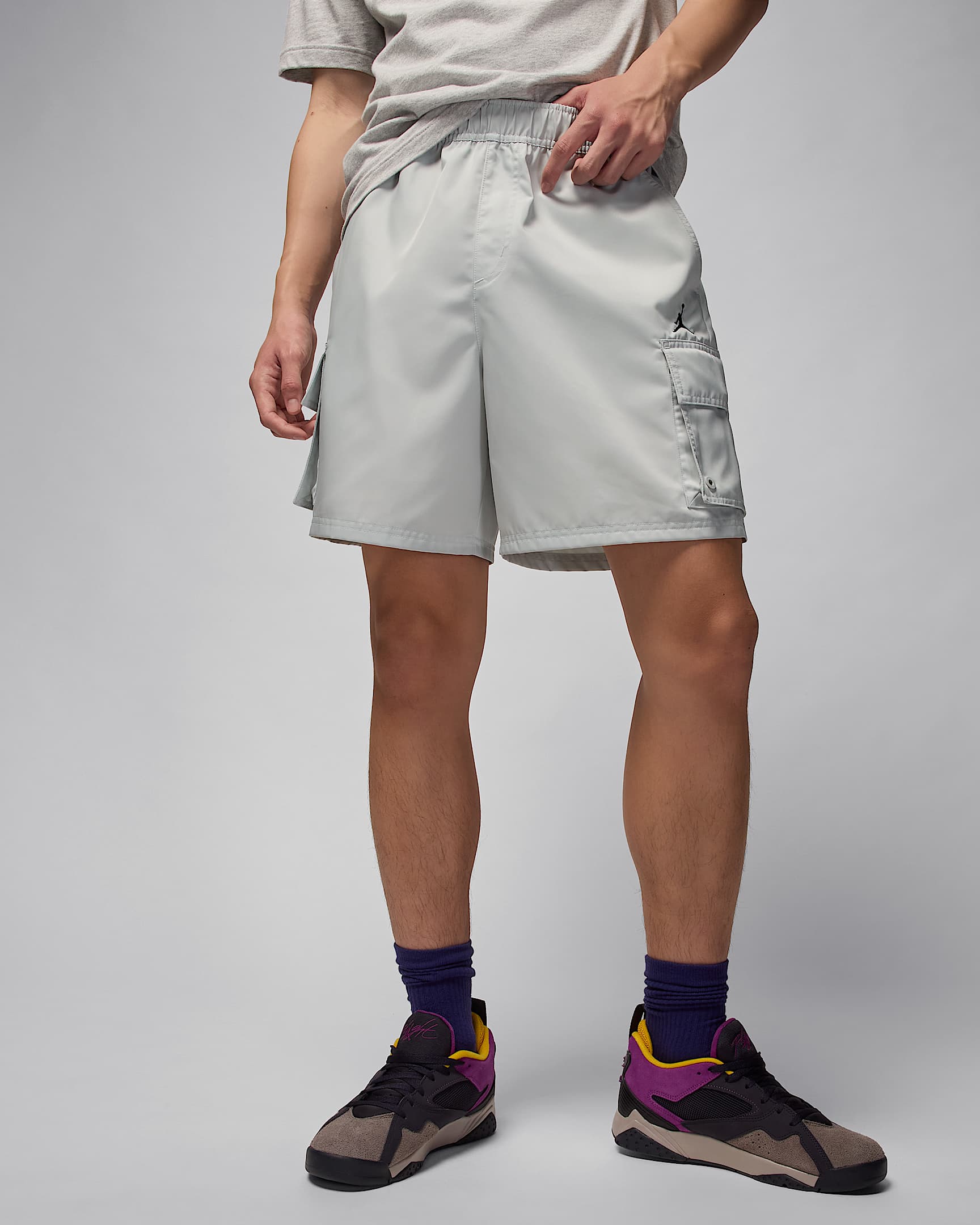Shorts cargo Jordan Brooklyn – Uomo - Light Silver/Nero