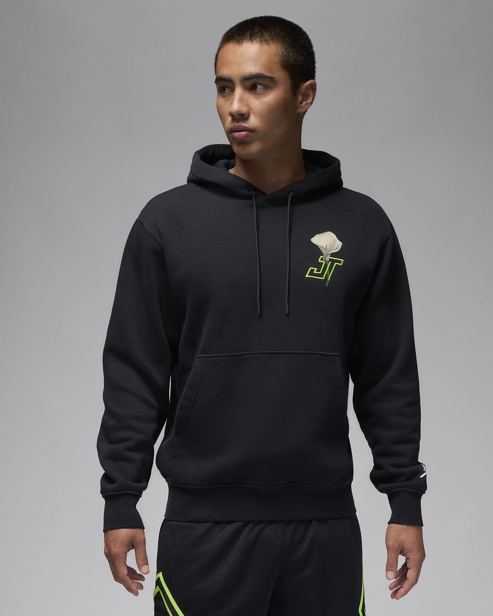 Tatum Men's Fleece Pullover Hoodie - Black