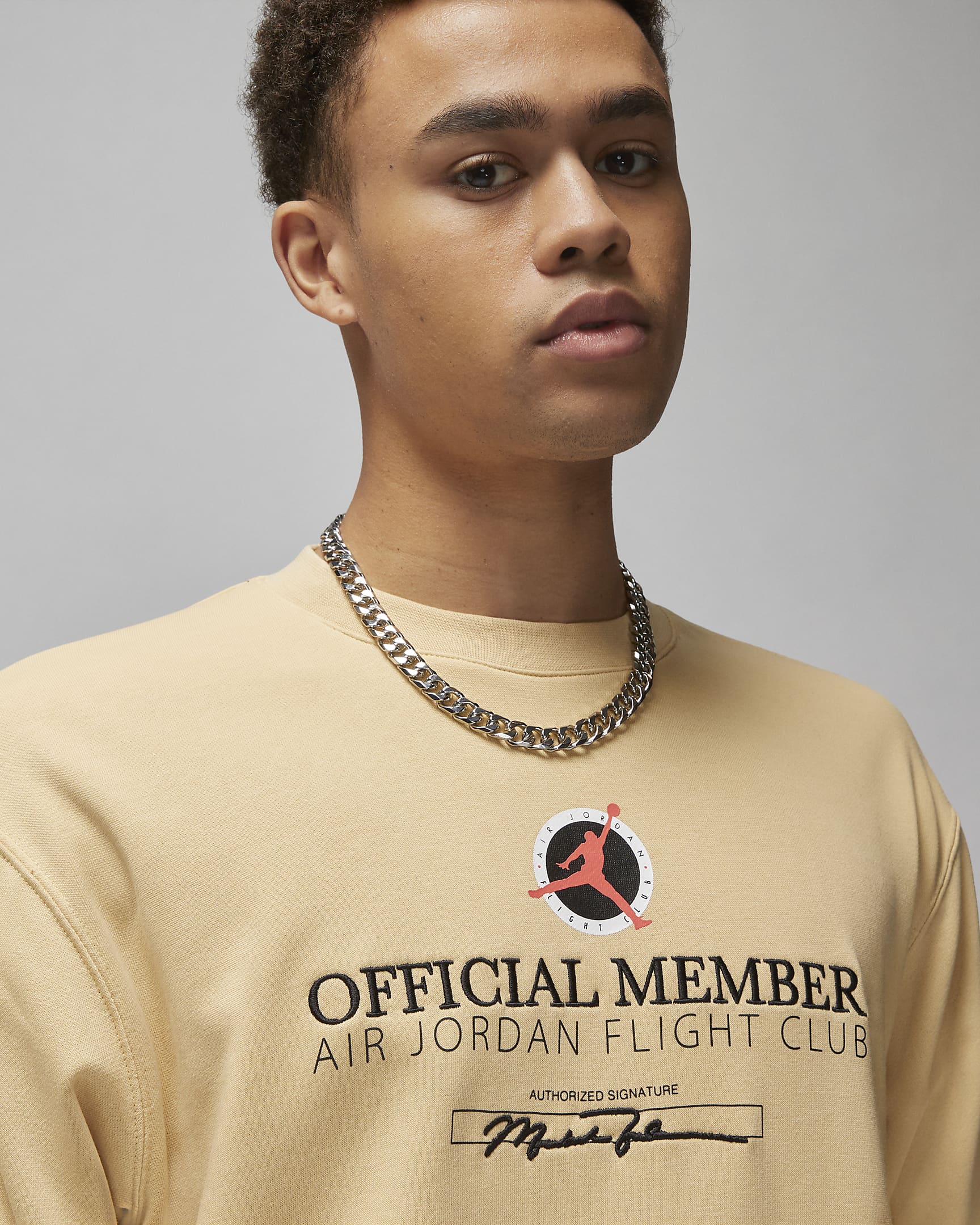 Jordan Flight MVP leichtes Sweatshirt mit Grafik und Rundhalsausschnitt ...