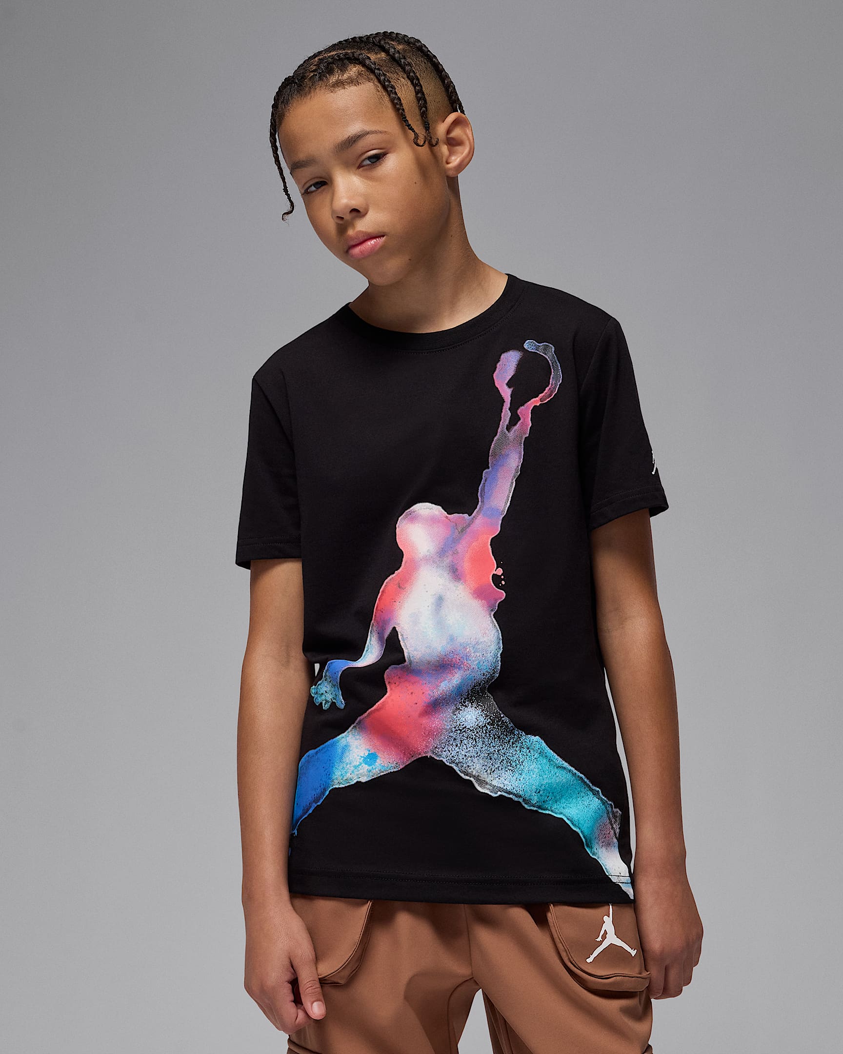 T-shirt Poolside Jumpman Jordan – Ragazzo/a - Nero