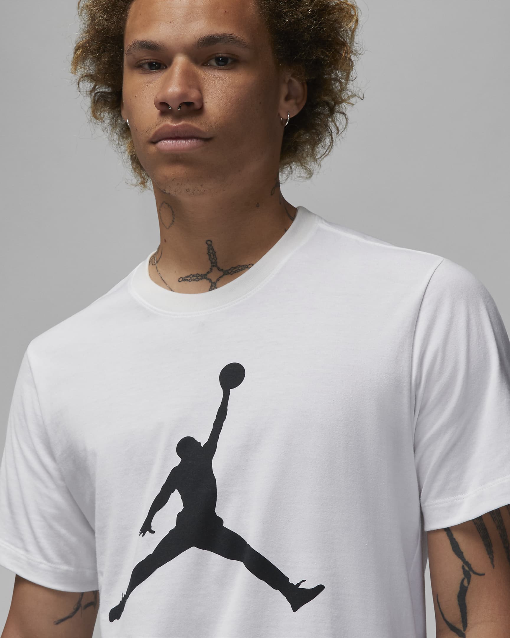 Jordan Jumpman Men's T-Shirt - White/Black/Black