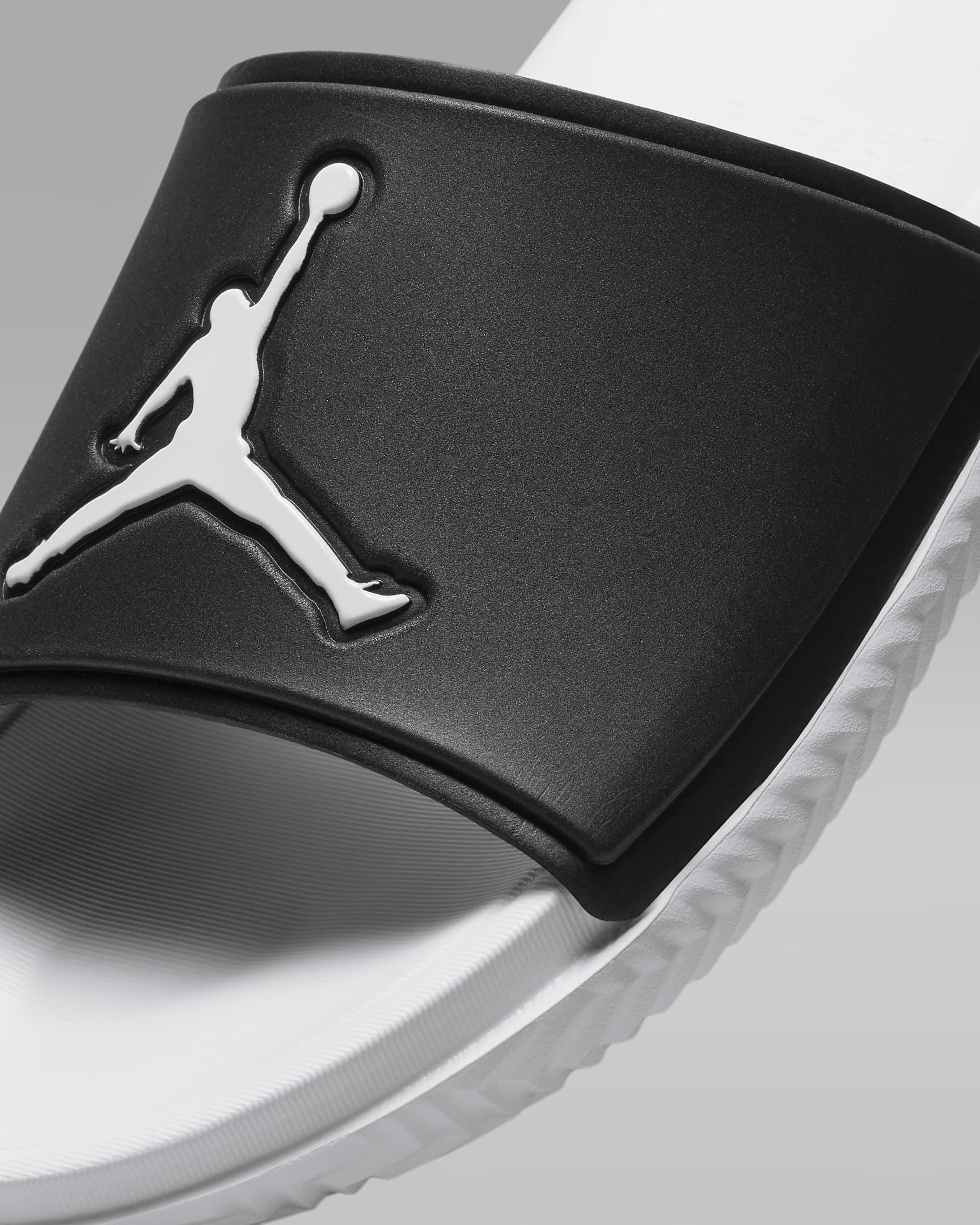 Klapki męskie Jordan Jumpman - Czerń/Biel/Biel