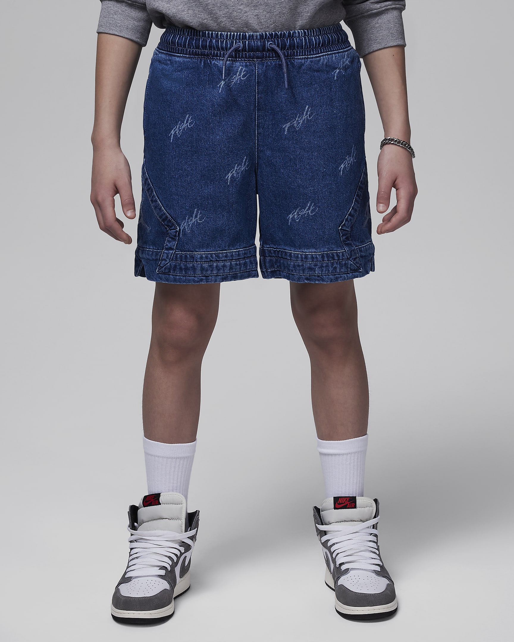 Shorts in denim Jordan MJ Flight Heritage – Ragazzo/a - Blue Grey