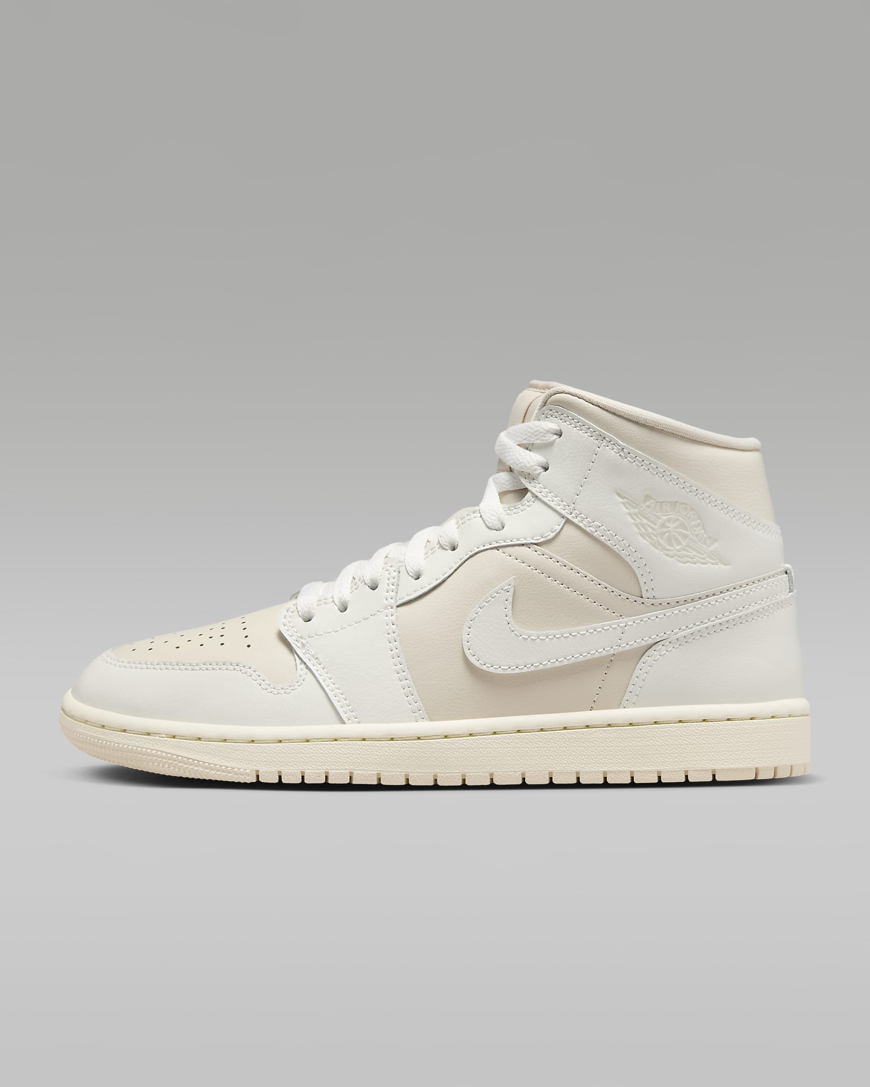 Air Jordan 1 Mid Women's Shoes - Legend Light Brown/Muslin/Sail