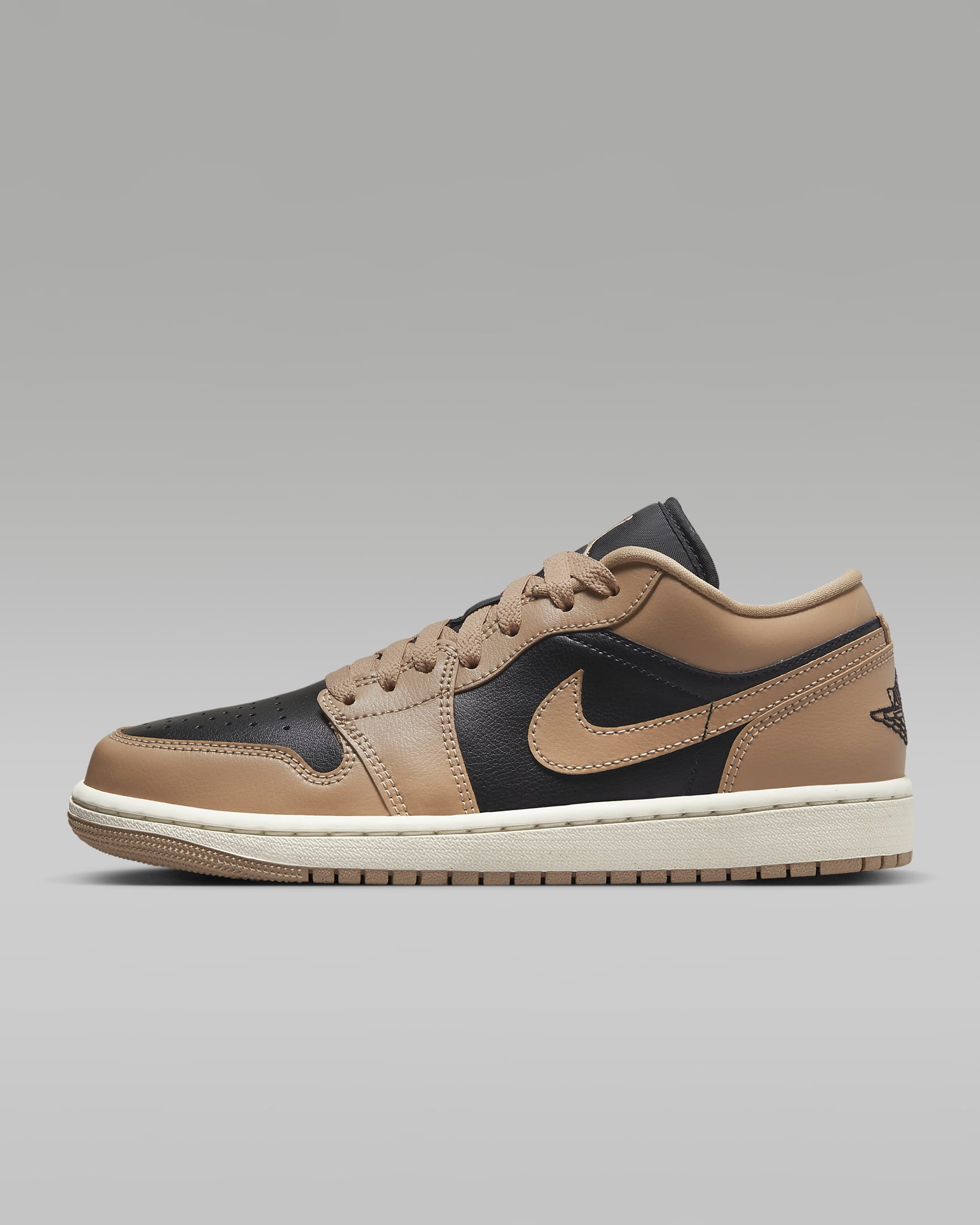 Air Jordan 1 Low Women's Shoes - Desert/Sail/Black