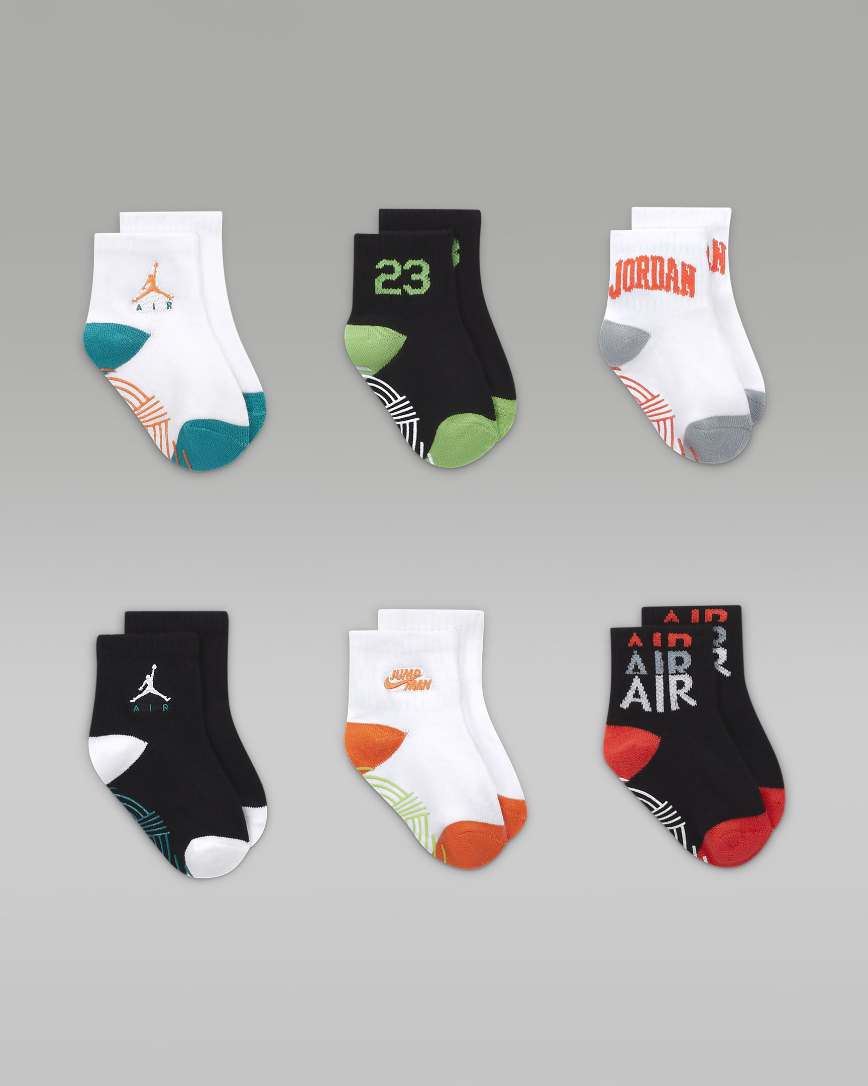 Jordan Baby (12-24M) Levels Ankle Gripper Socks (6 Pairs). Nike.com