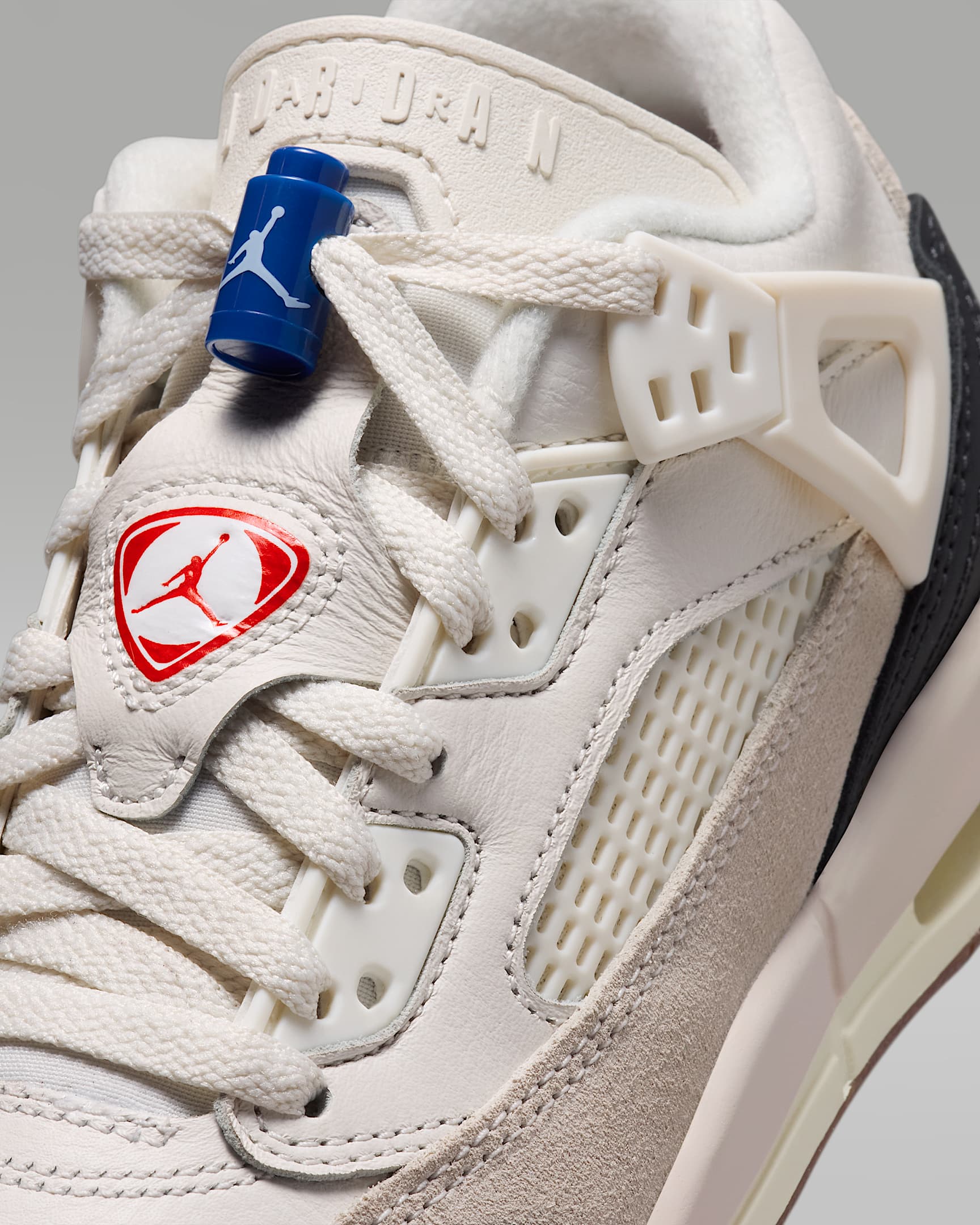 Jordan Spizike Low FC Older Kids' Shoes - Phantom/Sail/Old Royal/University Red