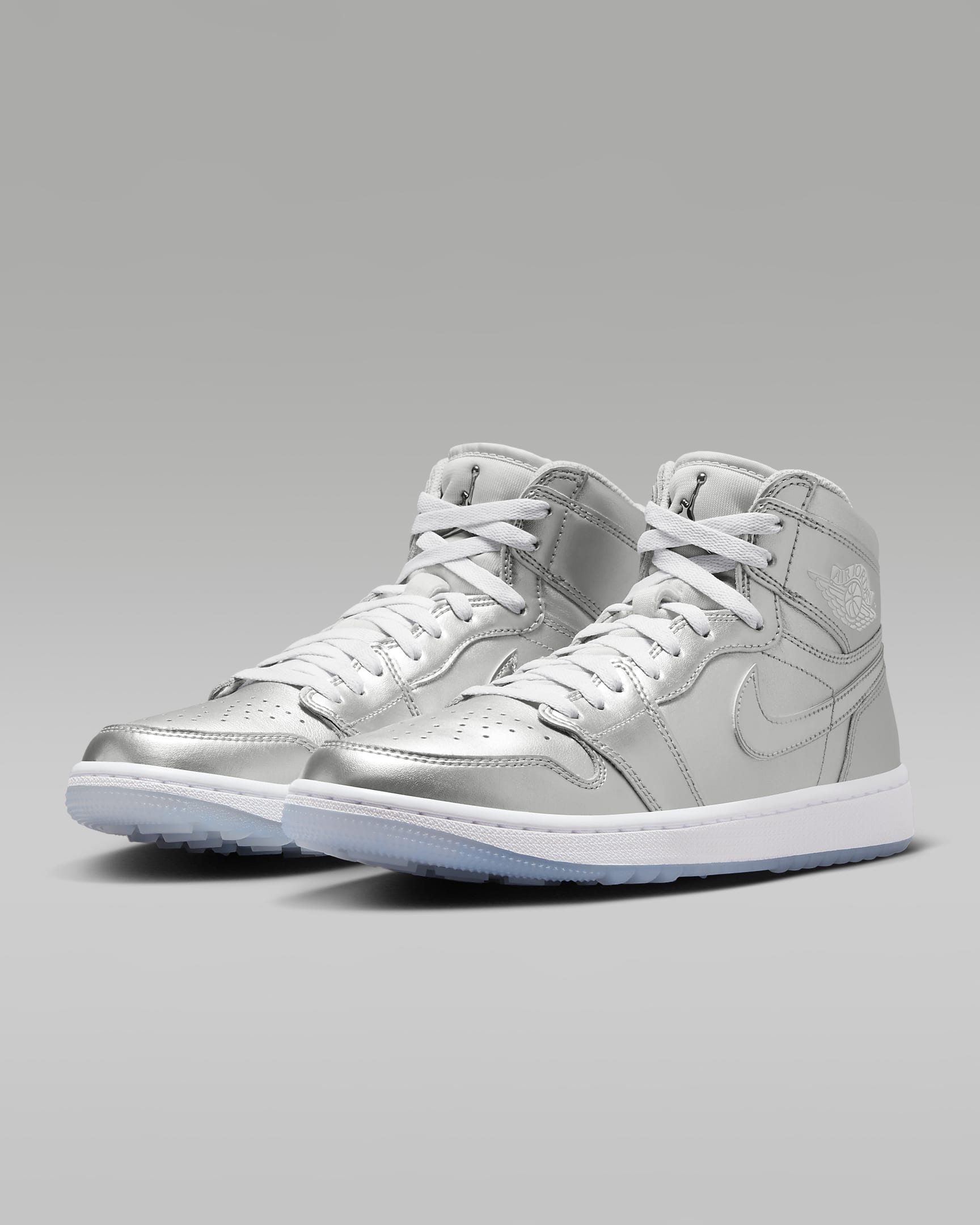 Tenis de golf para hombre Air Jordan 1 High G NRG - Plata metalizado/Polvo fotón/Blanco/Plata metalizado