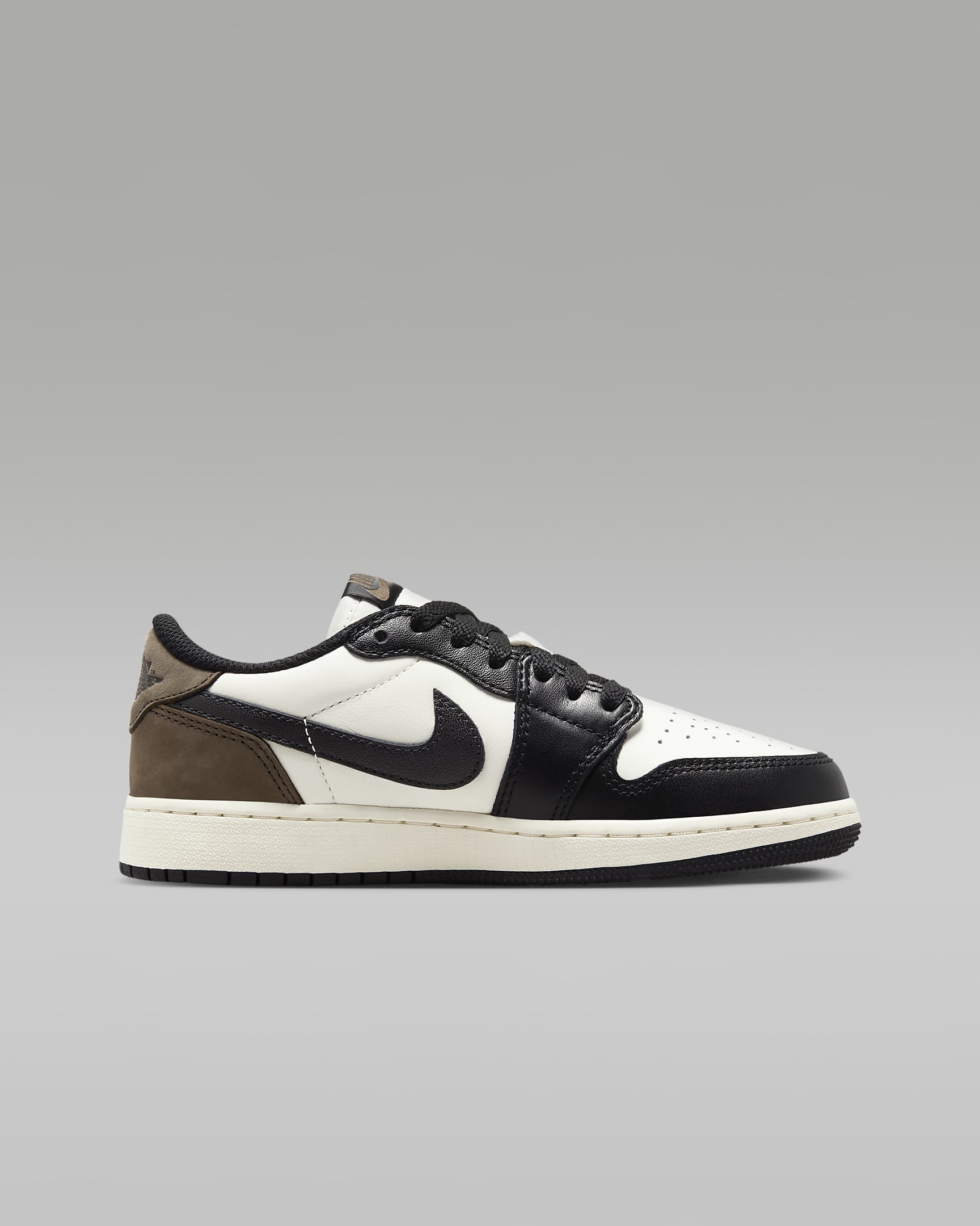 Air Jordan 1 Low OG "Mocha" Big Kids' Shoes - Sail/Dark Mocha/Black