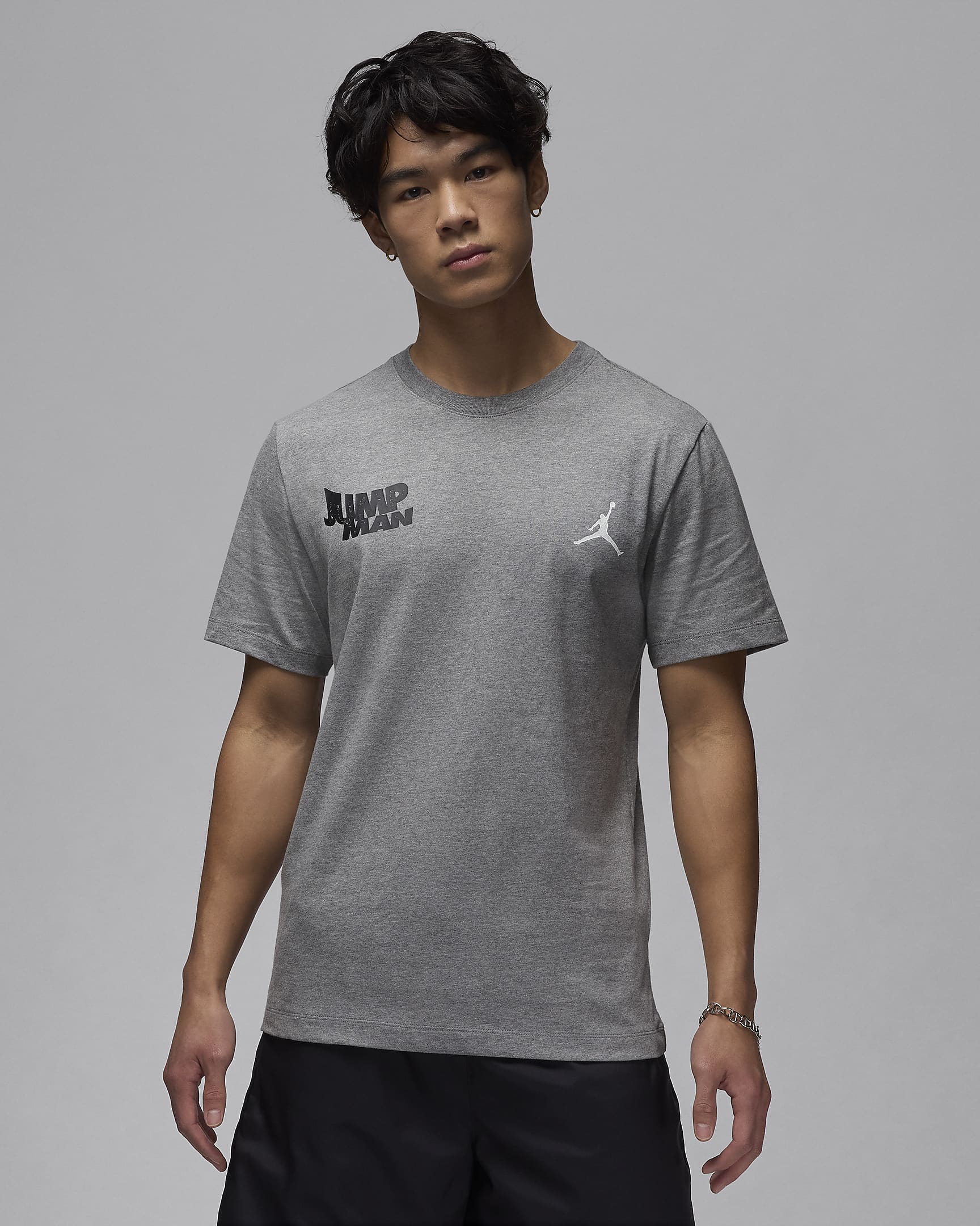 Jordan Brand Men's T-Shirt - Carbon Heather/Black/White