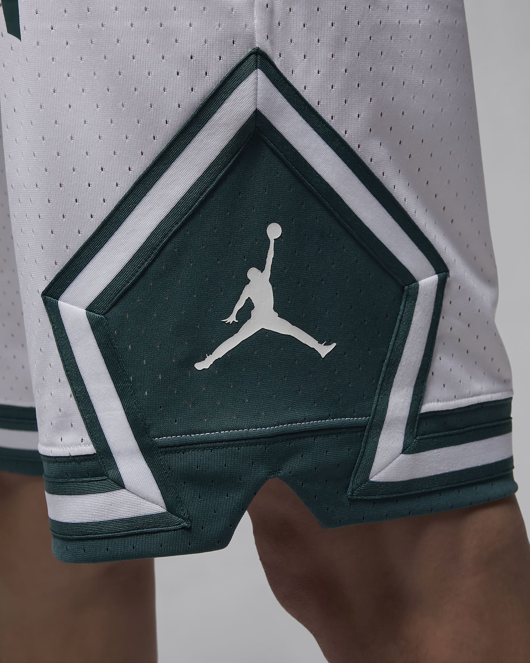 Short Diamond Dri-FIT Jordan Sport pour homme - Blanc/Oxidized Green/Blanc