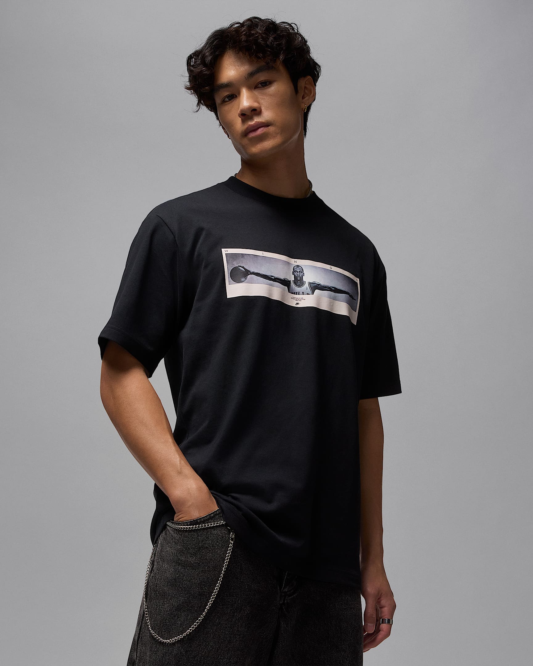 Jordan Men's Photo T-Shirt - Black/White