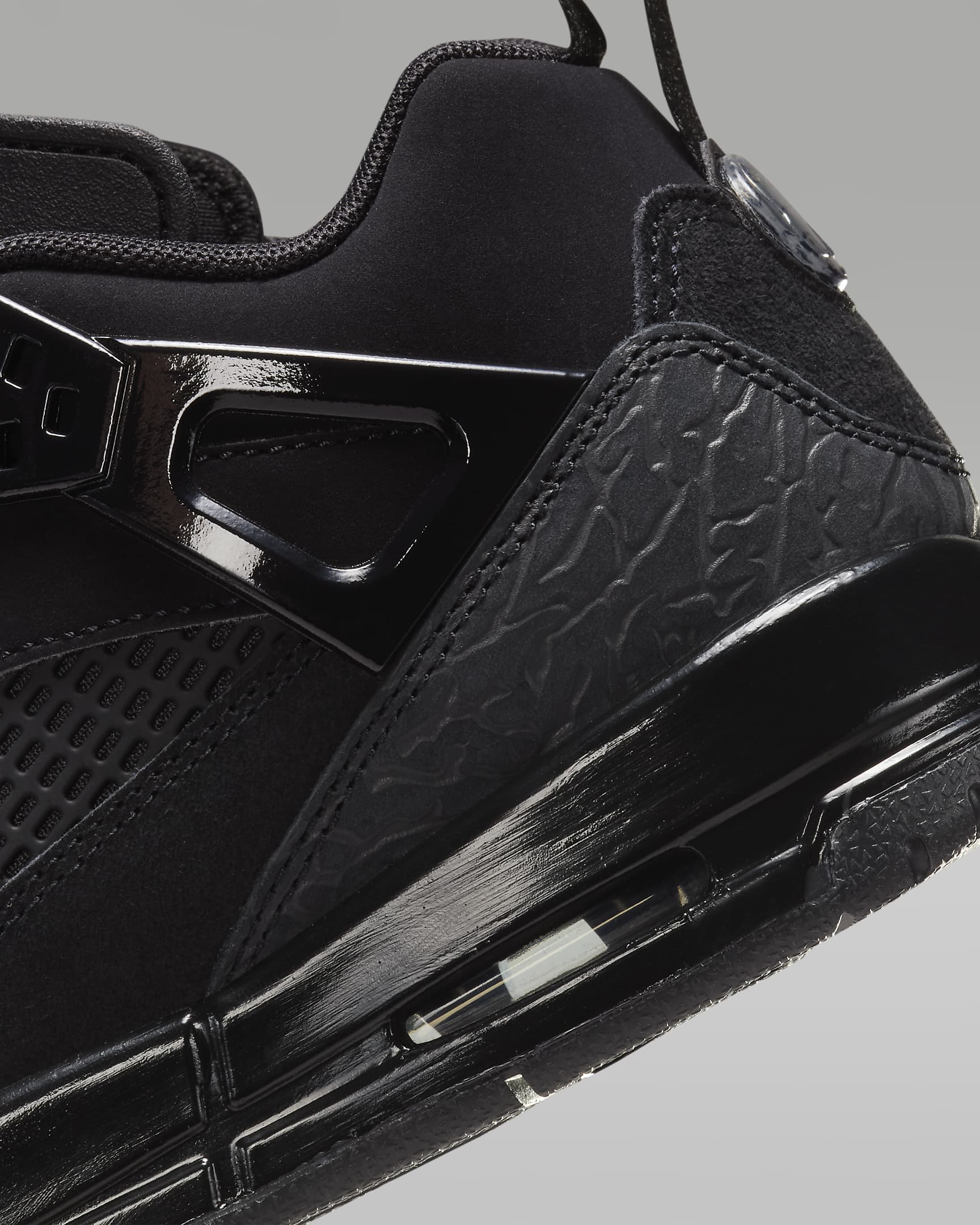 Jordan Spizike Low Older Kids' Shoes - Black/Anthracite/Black