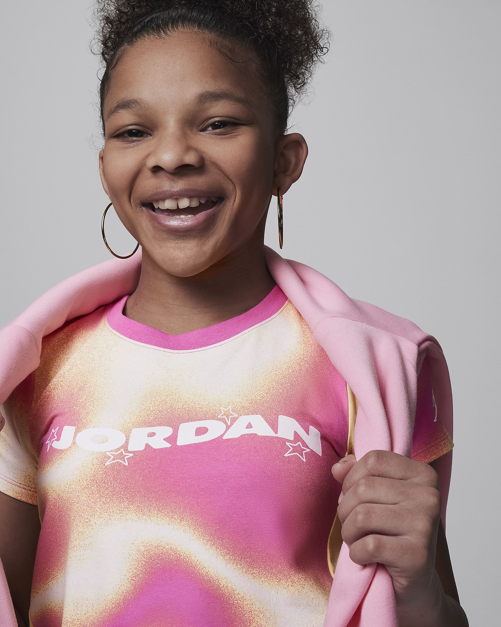 Jordan Lemonade Stand Kleid für ältere Kinder - Laser Fuchsia