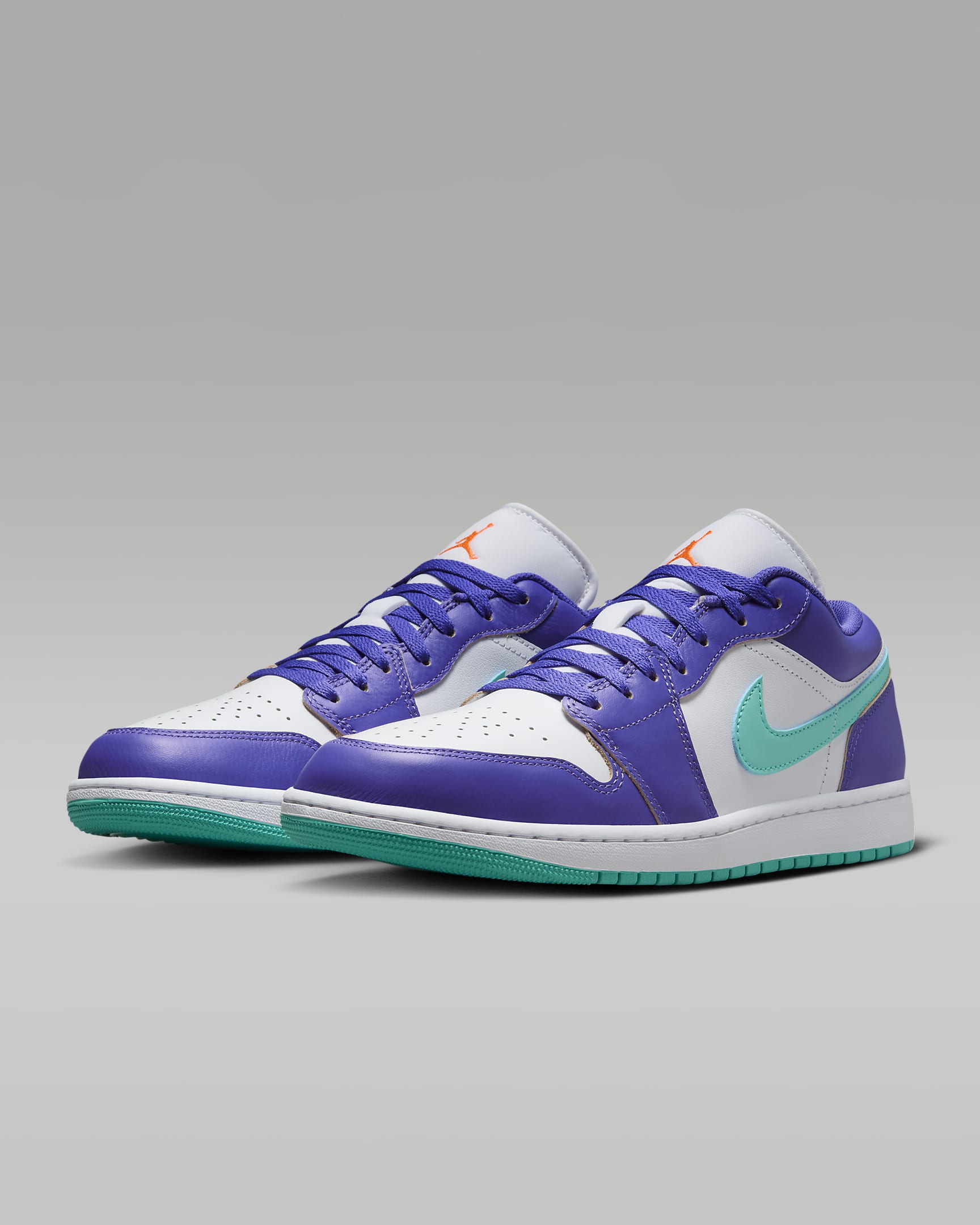 Air Jordan 1 Low SE Men's Shoes - Psychic Purple/White/Cone/Hyper Jade