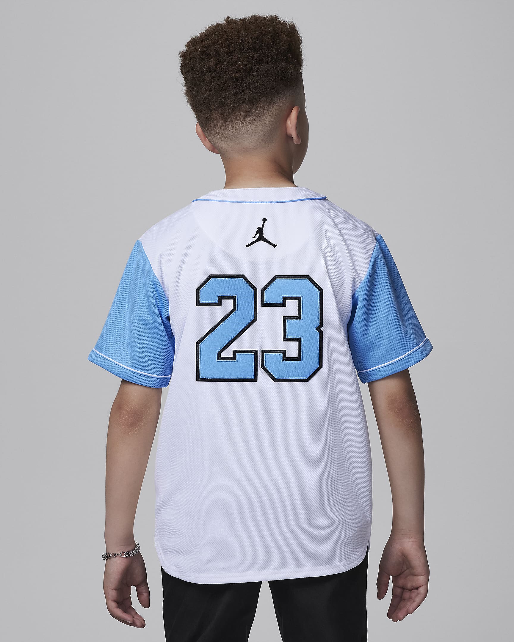 Jersey de béisbol para niños talla grande Jordan - Blanco